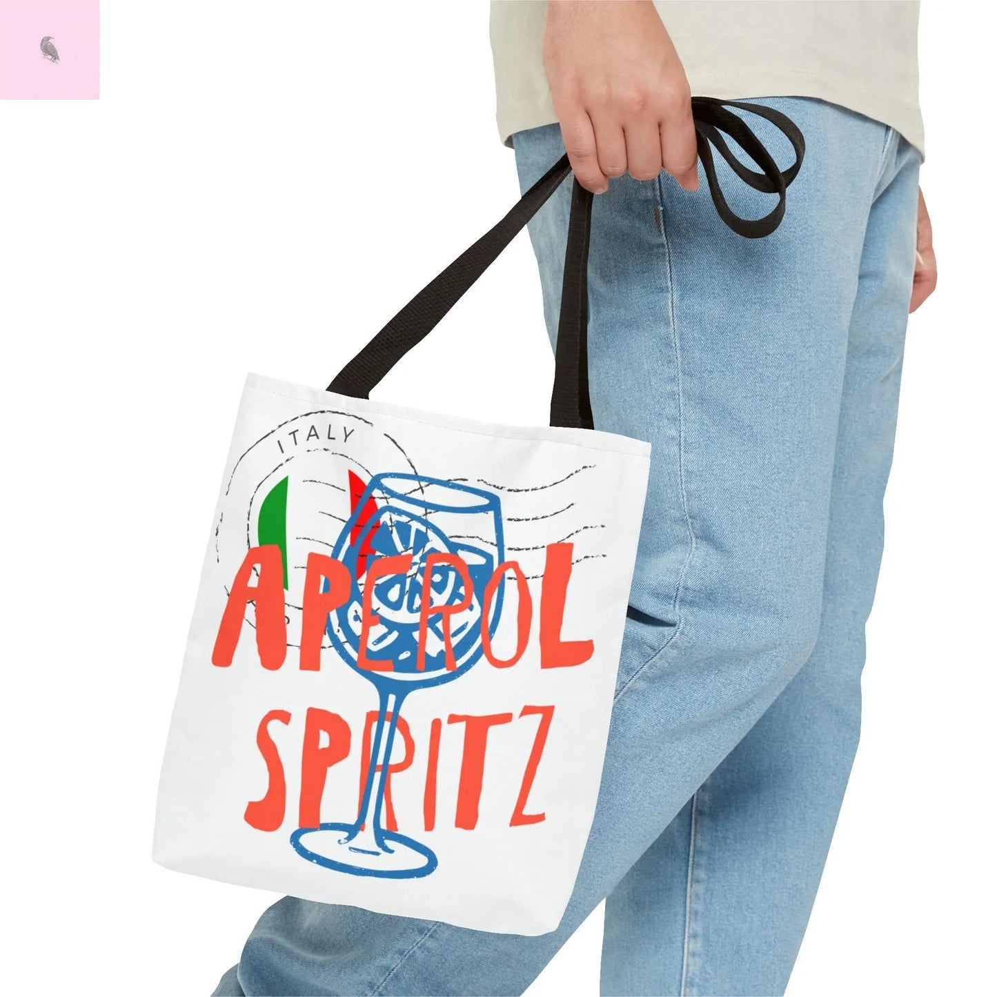 Aperol Spritz Tote Bag, Stylish Beach Bag, Summer Accessory, Gift for Cocktail Lovers, Travel Bag, Fun Party Tote The flirty crow
