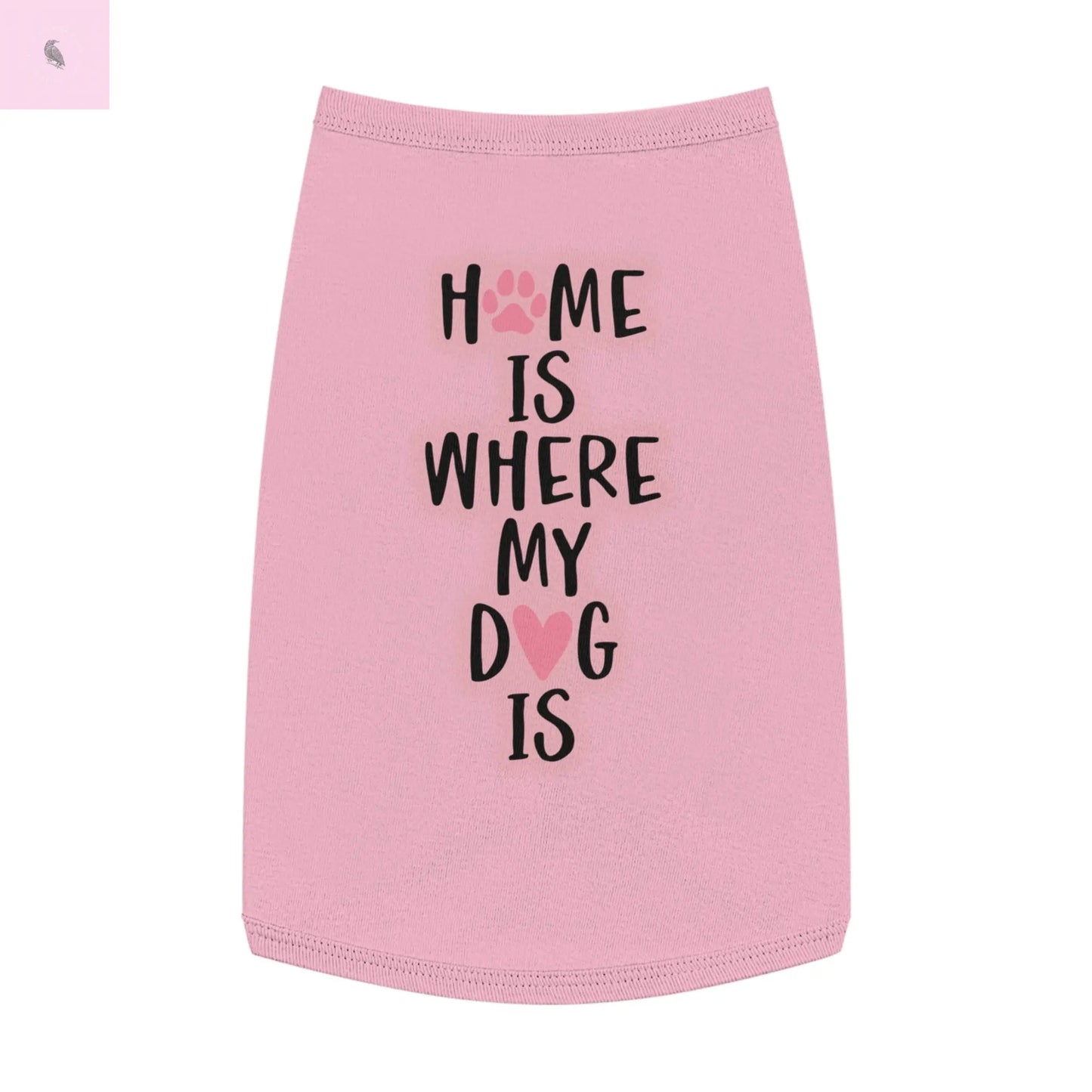 Pet Tank Top with Cute Design The flirty crow