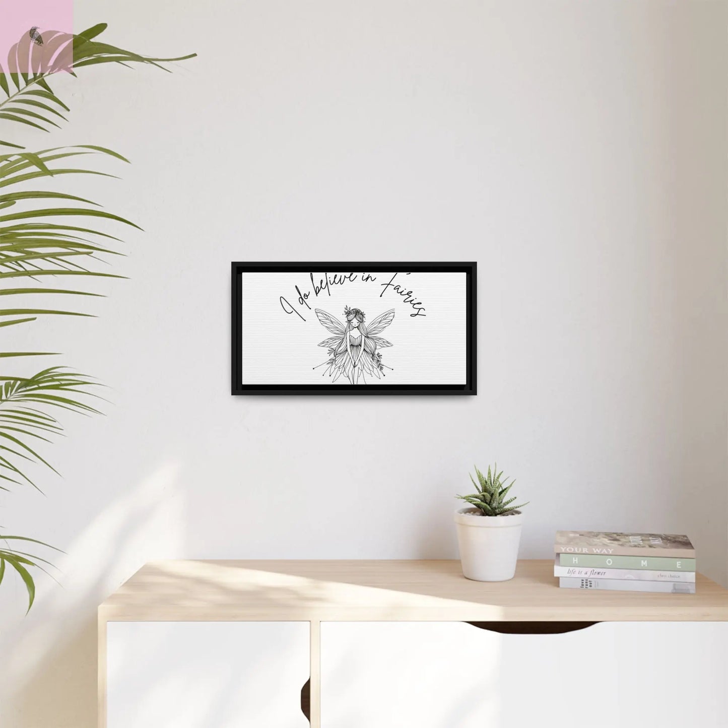 Fairies Canvas, Framed (Multi-color) - The flirty crow