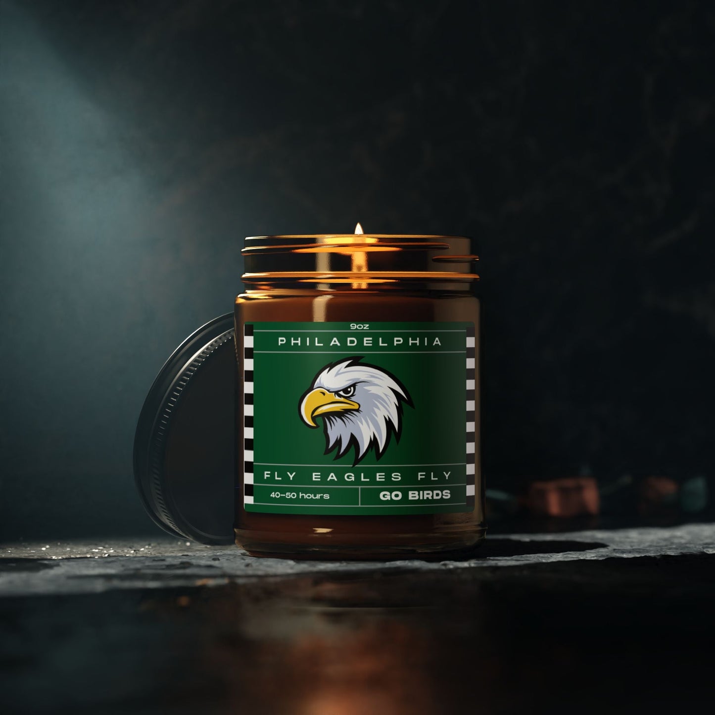Philadelphia Eagles Game Day Candle Scented Soy Candle The flirty crow