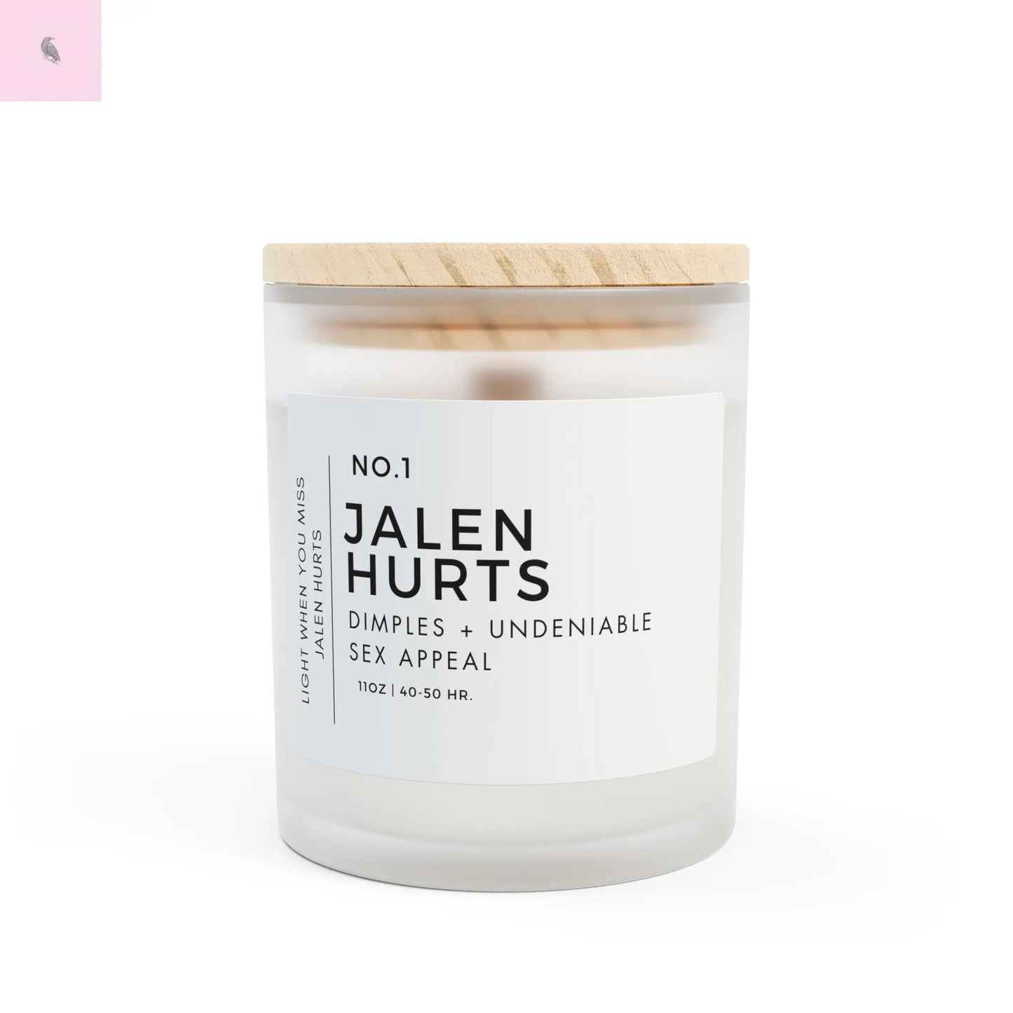 Candle Holder - Jalen Hurts Eagles Fan 11oz the flirty crow