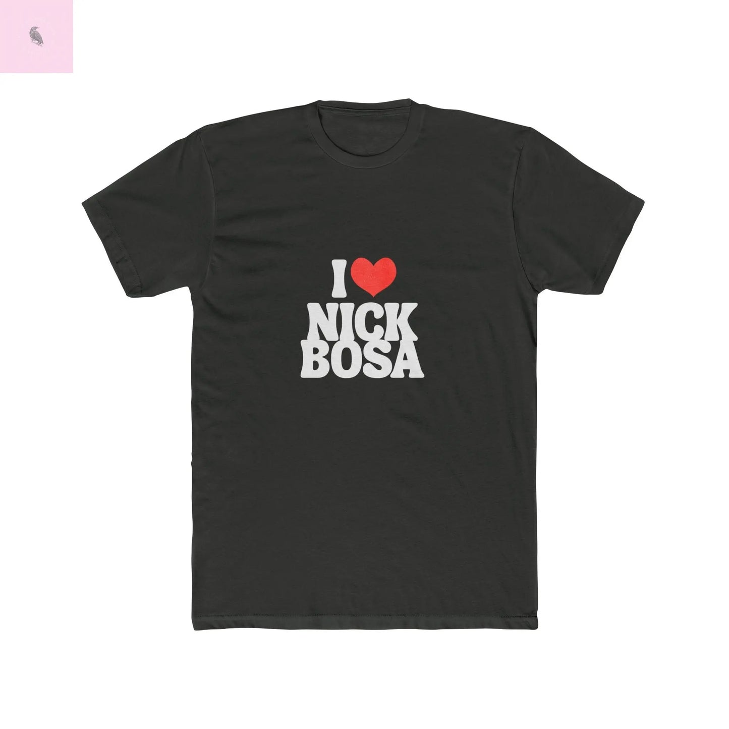I Love Nick Bosa Unisex Cotton Crew Tee, Gift for 49er football Fans, sporty tshirt, Casual Wear, Game Day, Team Spirit The flirty crow