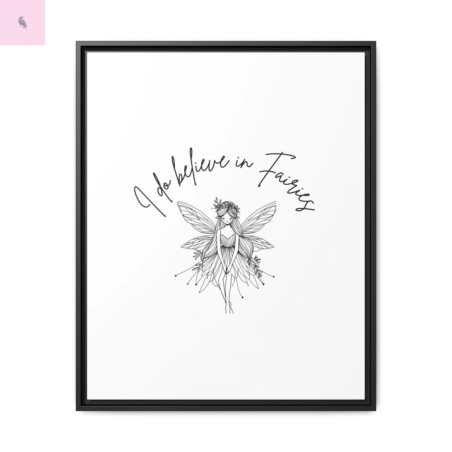 Fairies Canvas, Framed (Multi-color) - The flirty crow