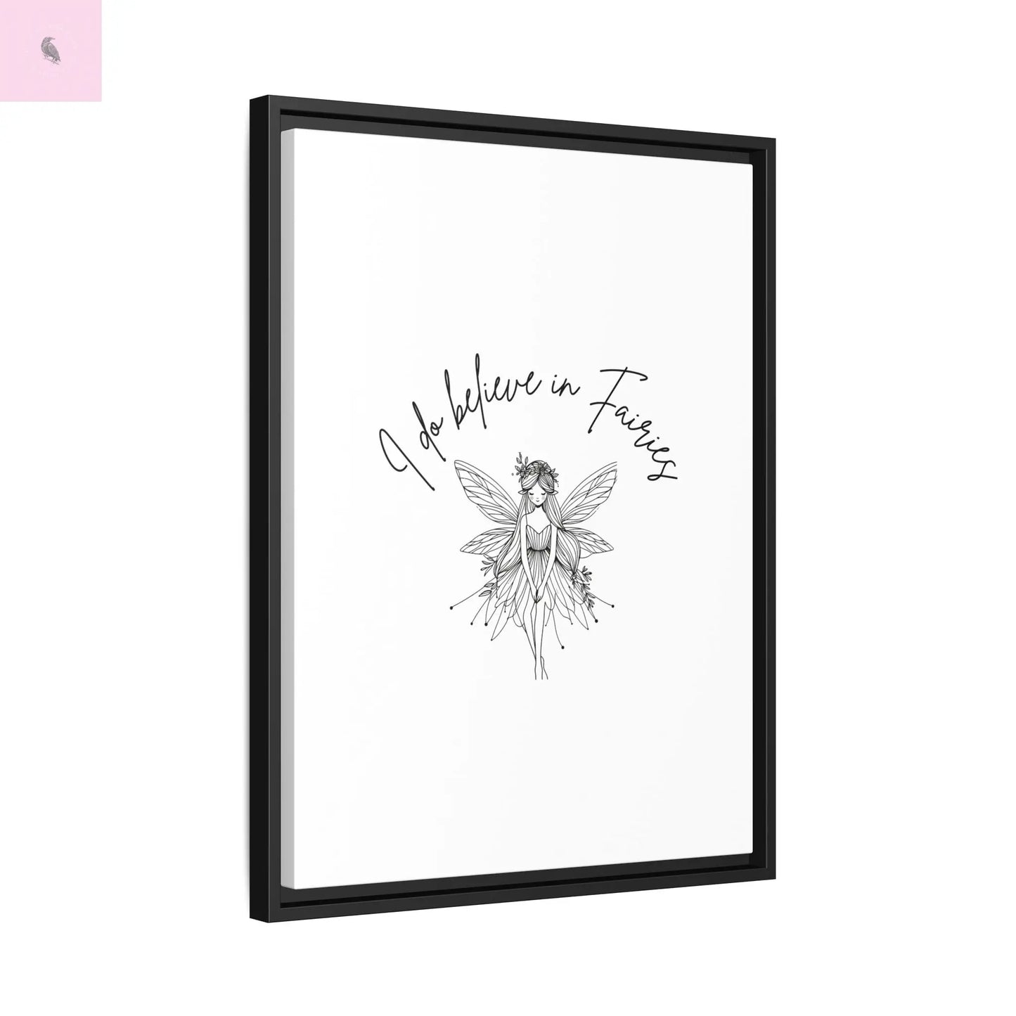 Fairies Canvas, Framed (Multi-color) - The flirty crow