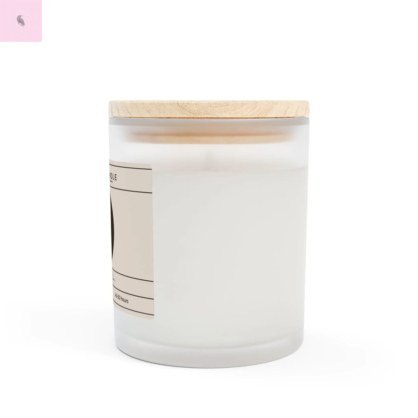 Yin Yang Soy Wax Candle - 11oz Frosted Glass Decor The flirty crow