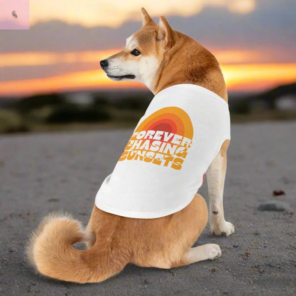 Dog Tank Top - Sunset Chaser Design The flirty crow