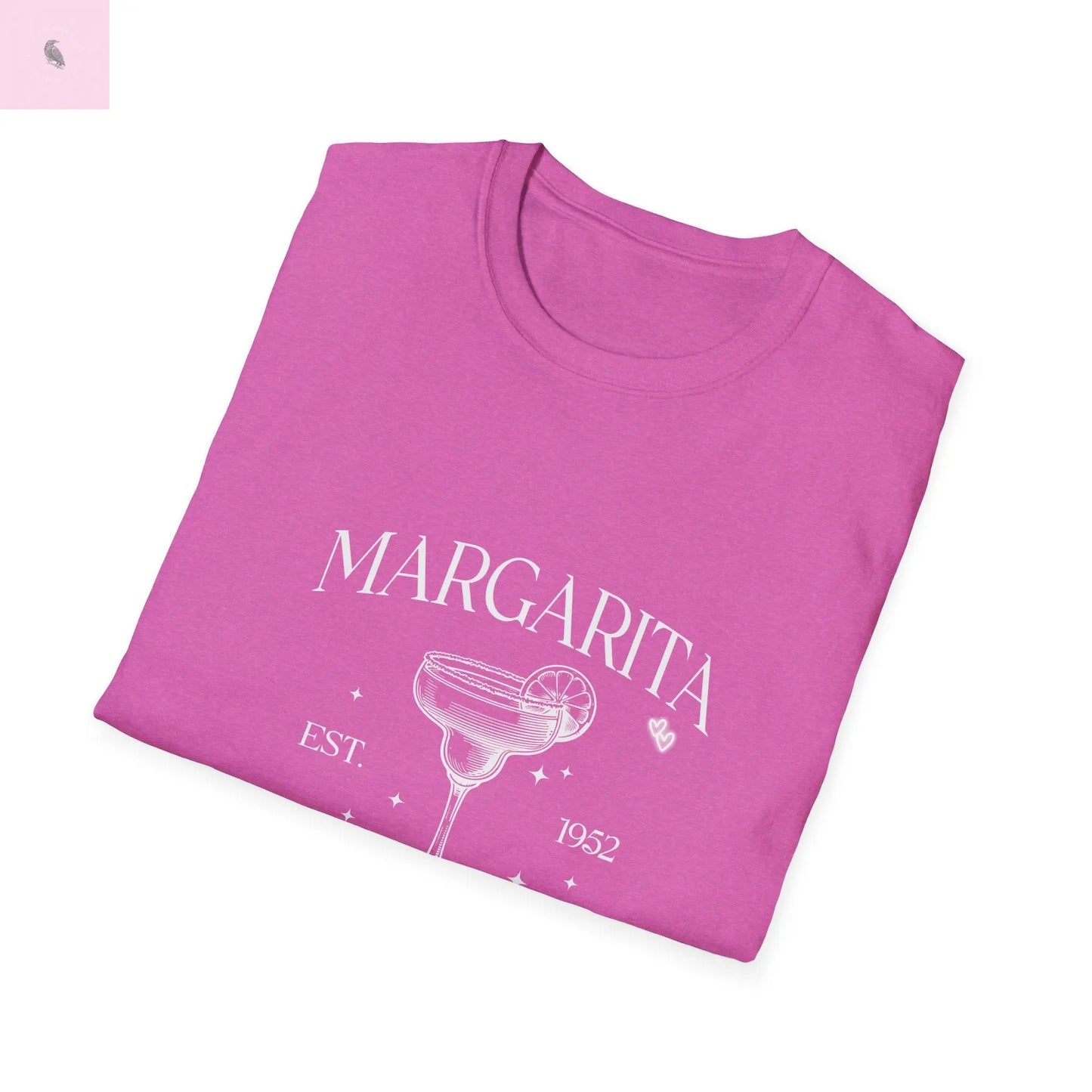 Margarita lovers Softstyle cotton T-Shirt the flirty crow