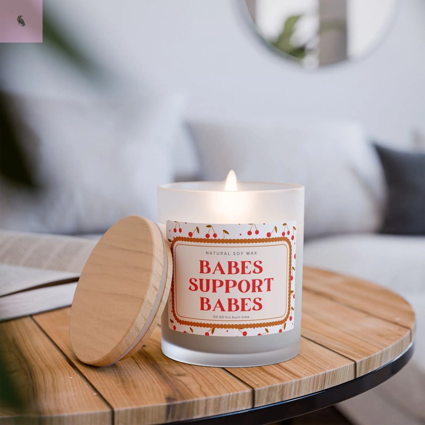 babes supportive glass candle the flirty crow