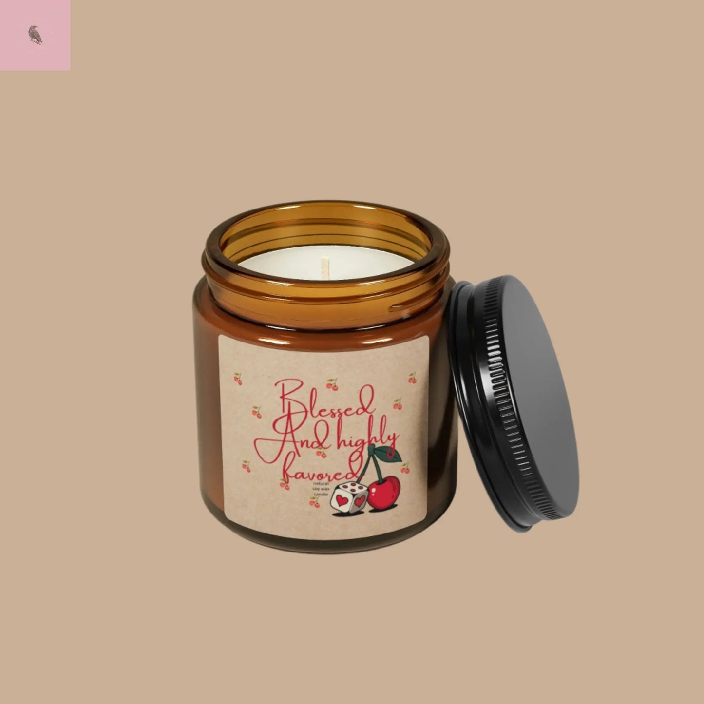 Blessed and Highly Favored Scented Soy Candle - Cozy Home Decor for All Occasions the flirty crow