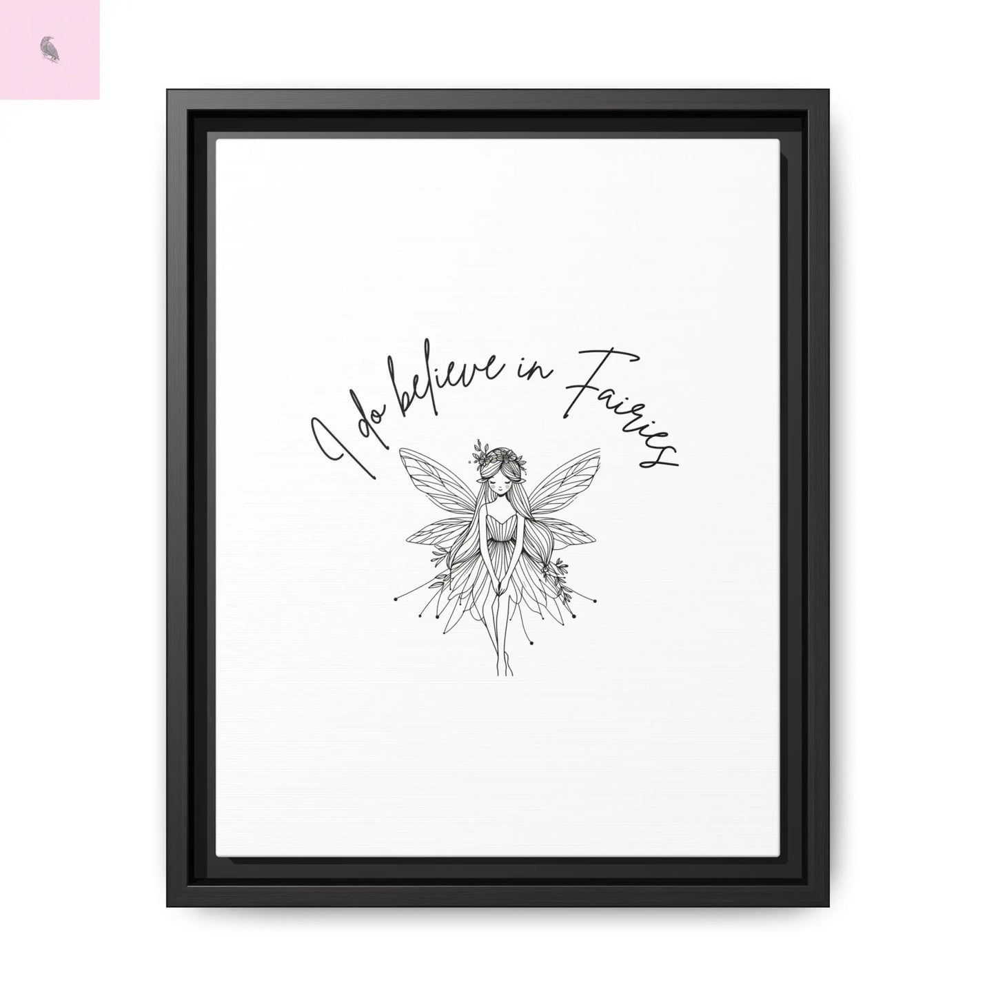Fairies Canvas, Framed (Multi-color) - The flirty crow