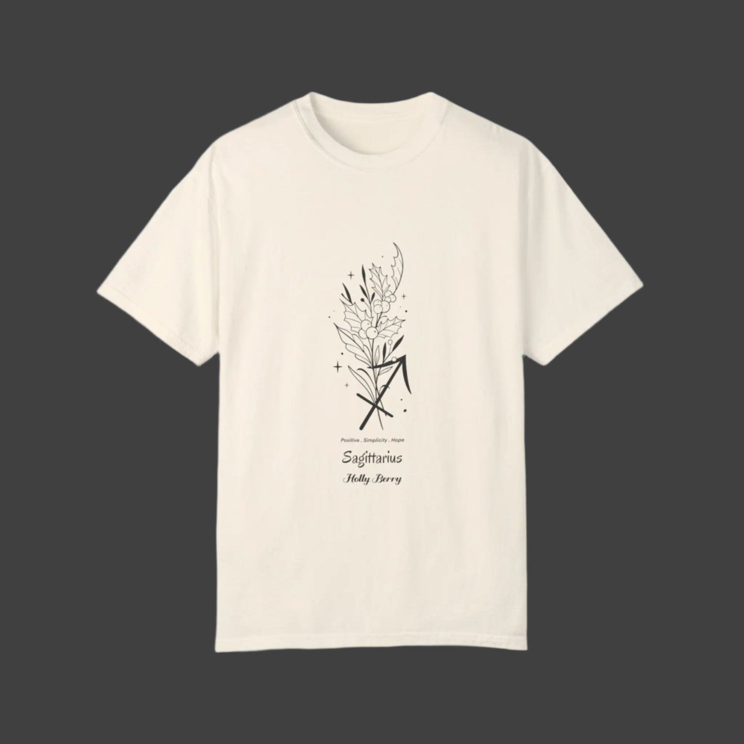 Sagittarius birth flower T-Shirt for Astrology Lovers Printify