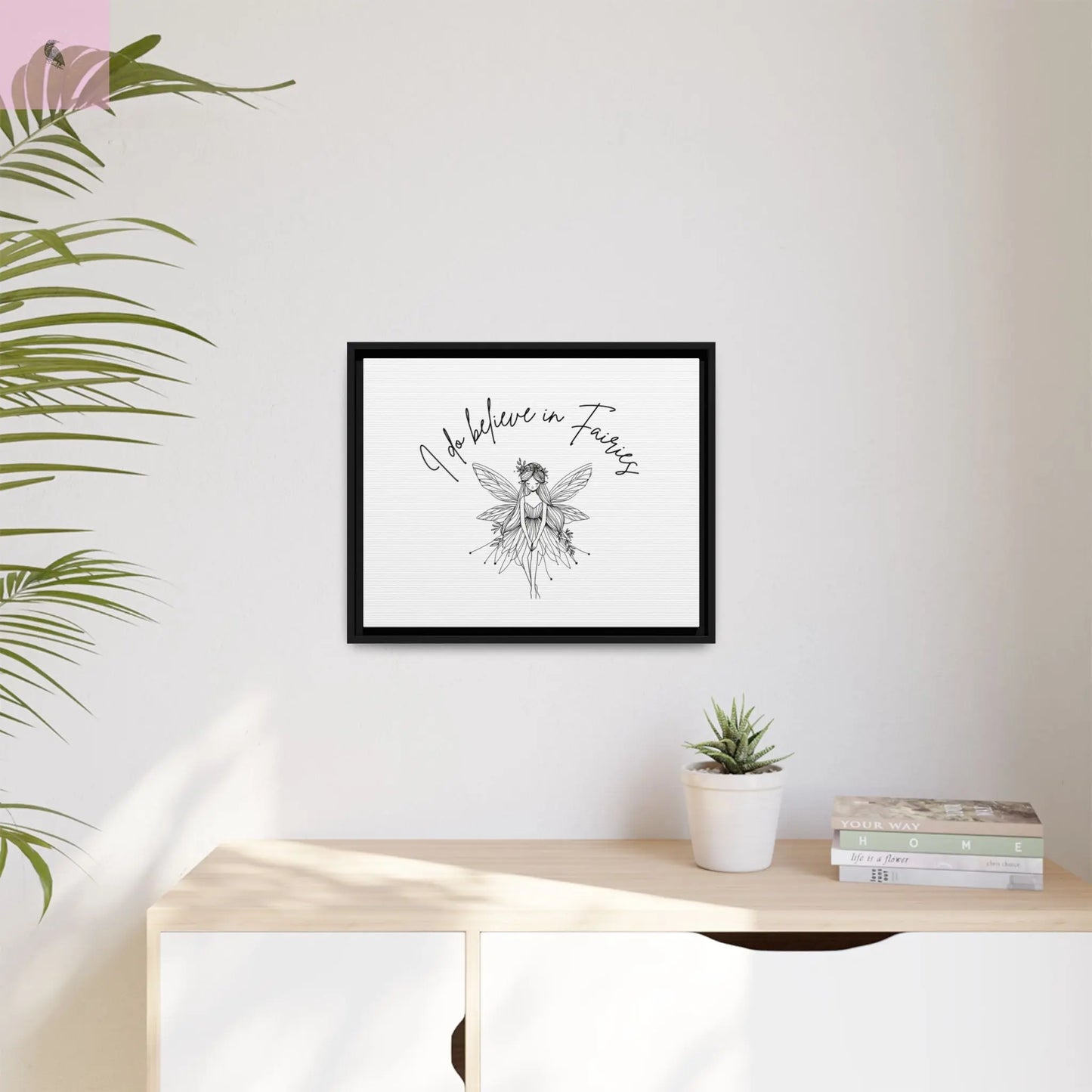 Fairies Canvas, Framed (Multi-color) - The flirty crow