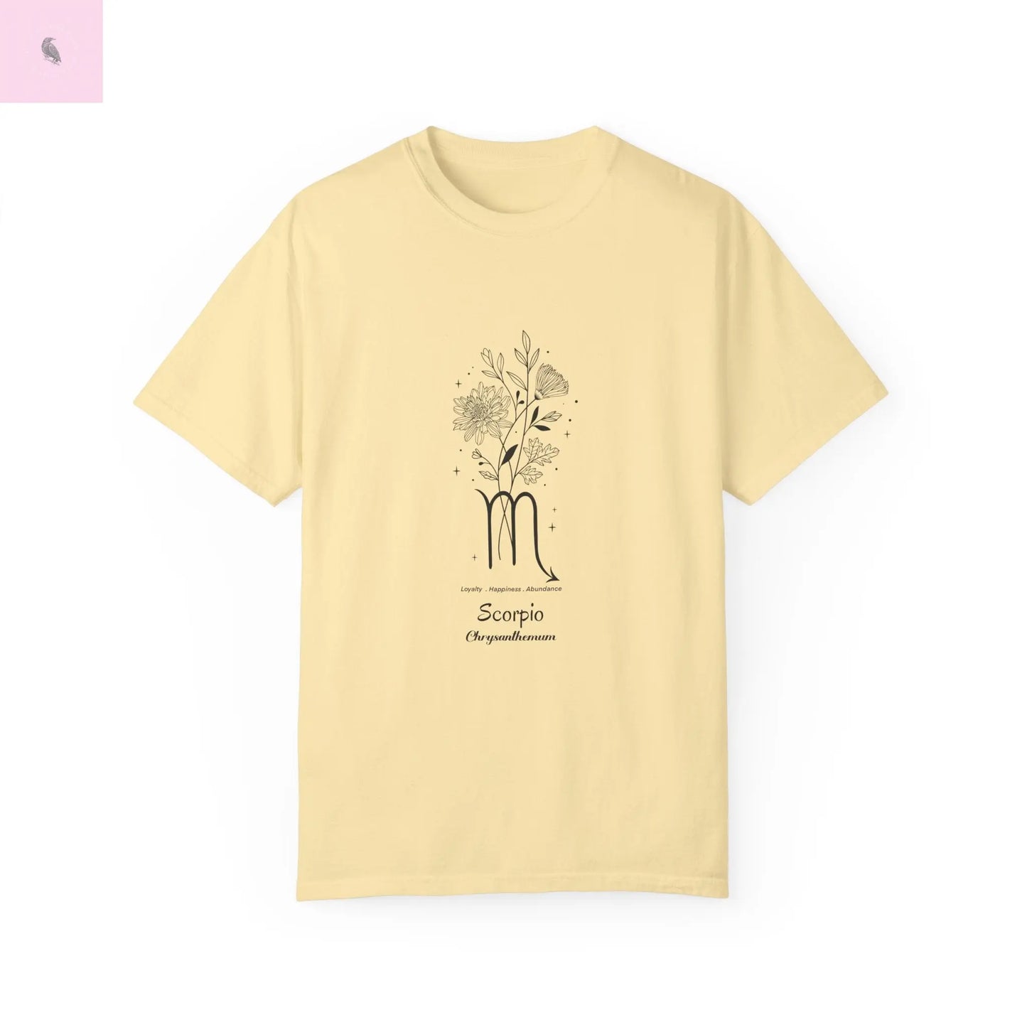 Scorpio birth flower T-Shirt for Astrology Lovers Printify