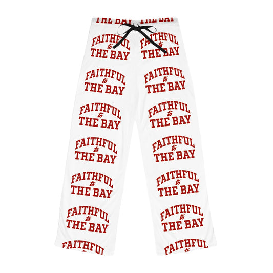 49ers Women's Pajama Pants, Faithful to the Bay,Niners Sleepwear, 49er  Loungewear, Gift for 49ers fans Printify