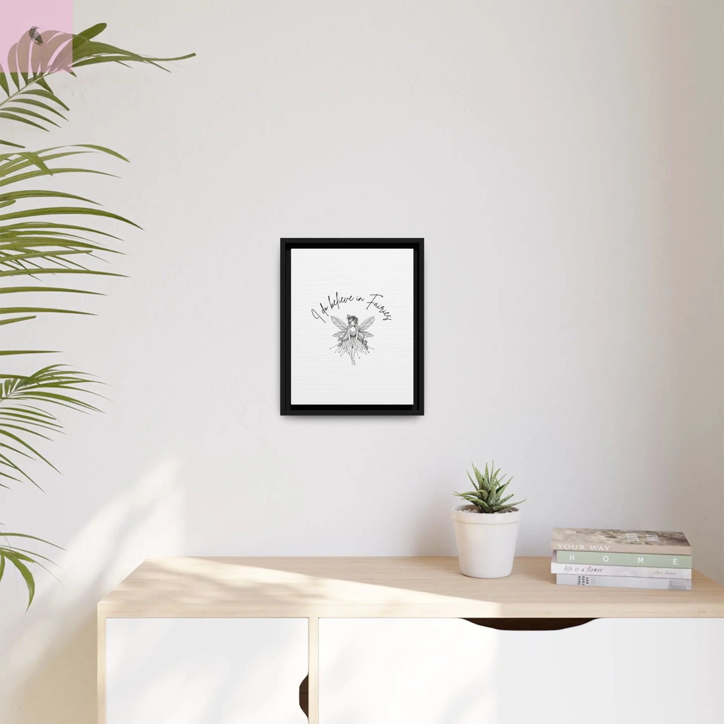 Fairies Canvas, Framed (Multi-color) - The flirty crow