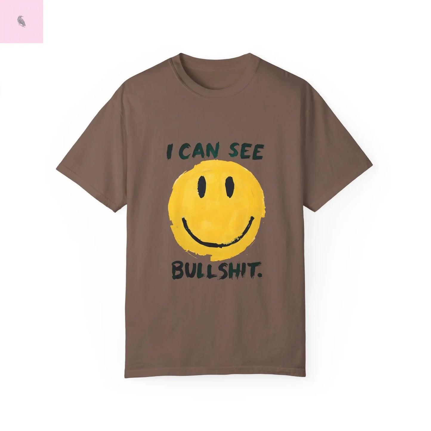 Funny Smiling Through the BS Unisex Tee - The flirty crow