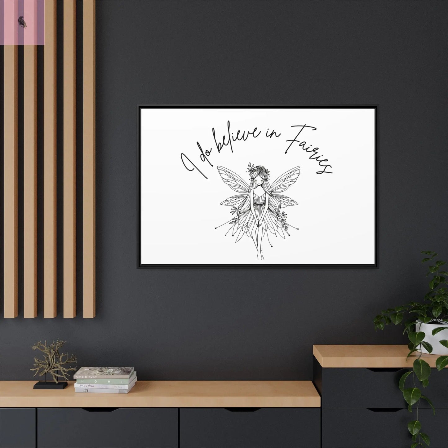 Fairies Canvas, Framed (Multi-color) - The flirty crow