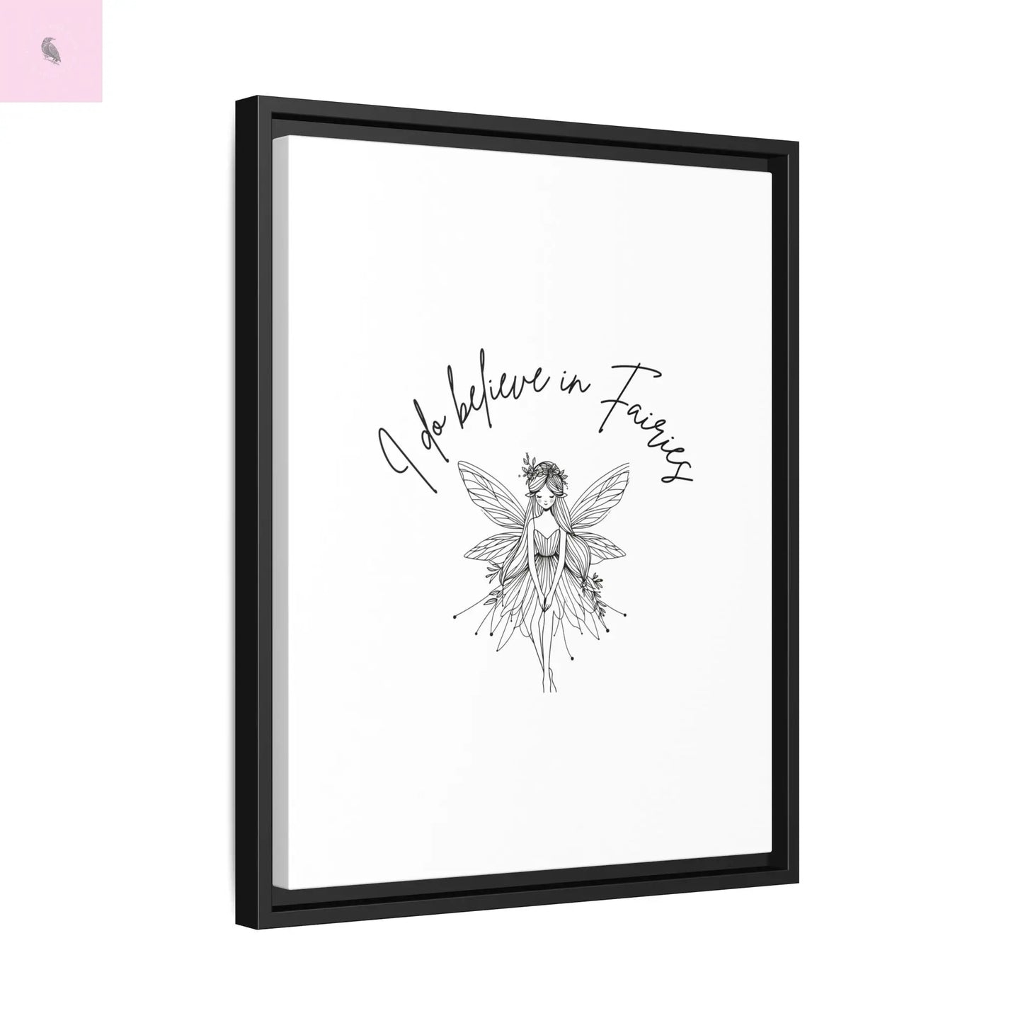 Fairies Canvas, Framed (Multi-color) - The flirty crow