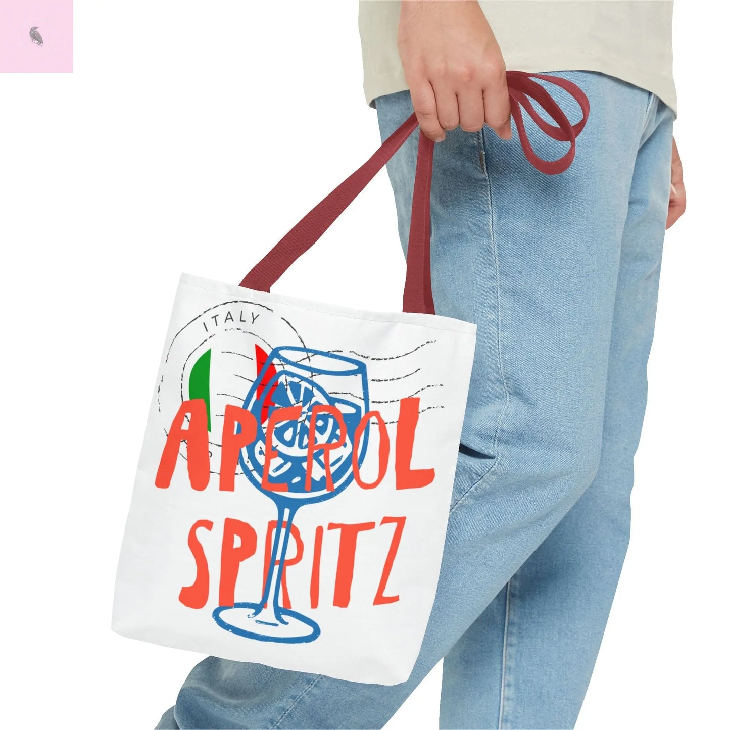 Aperol Spritz Tote Bag, Stylish Beach Bag, Summer Accessory, Gift for Cocktail Lovers, Travel Bag, Fun Party Tote The flirty crow