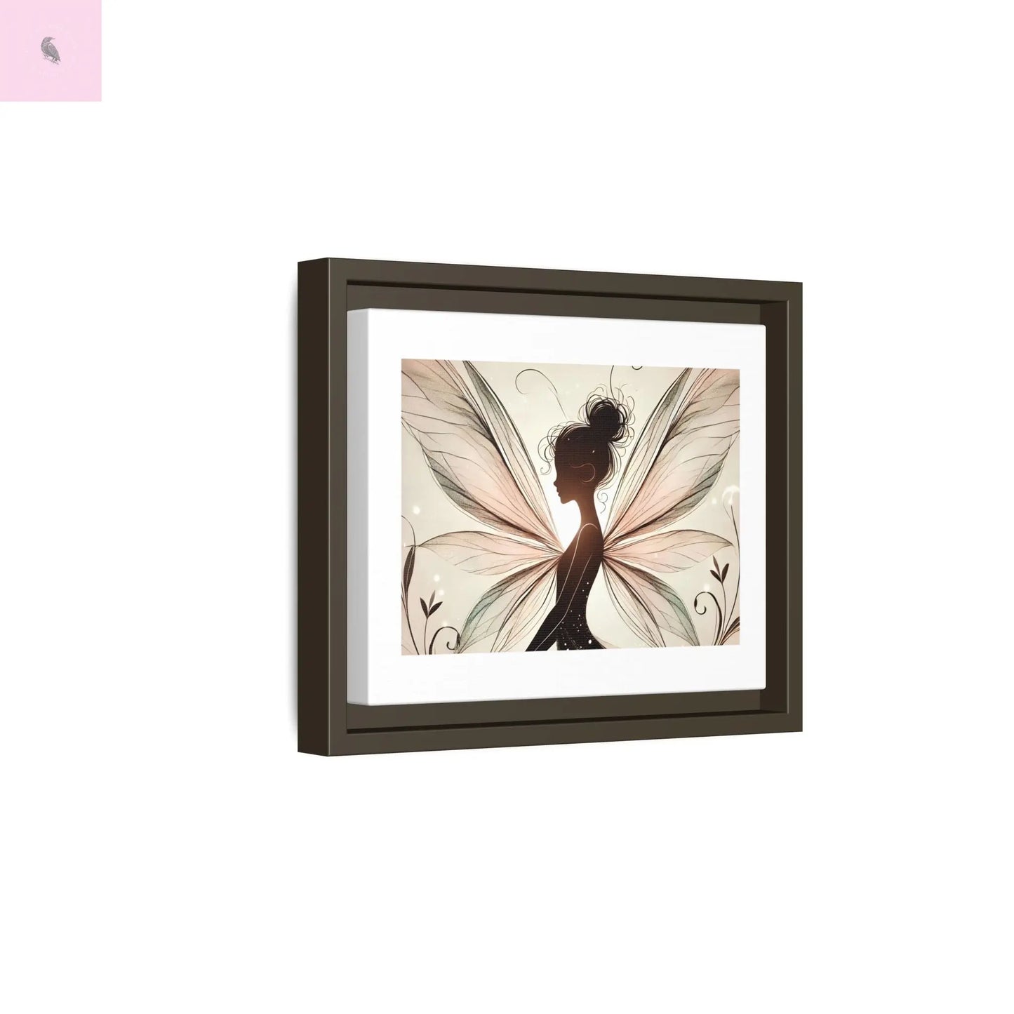 Framed Canvas Fairy wall art - The flirty crow