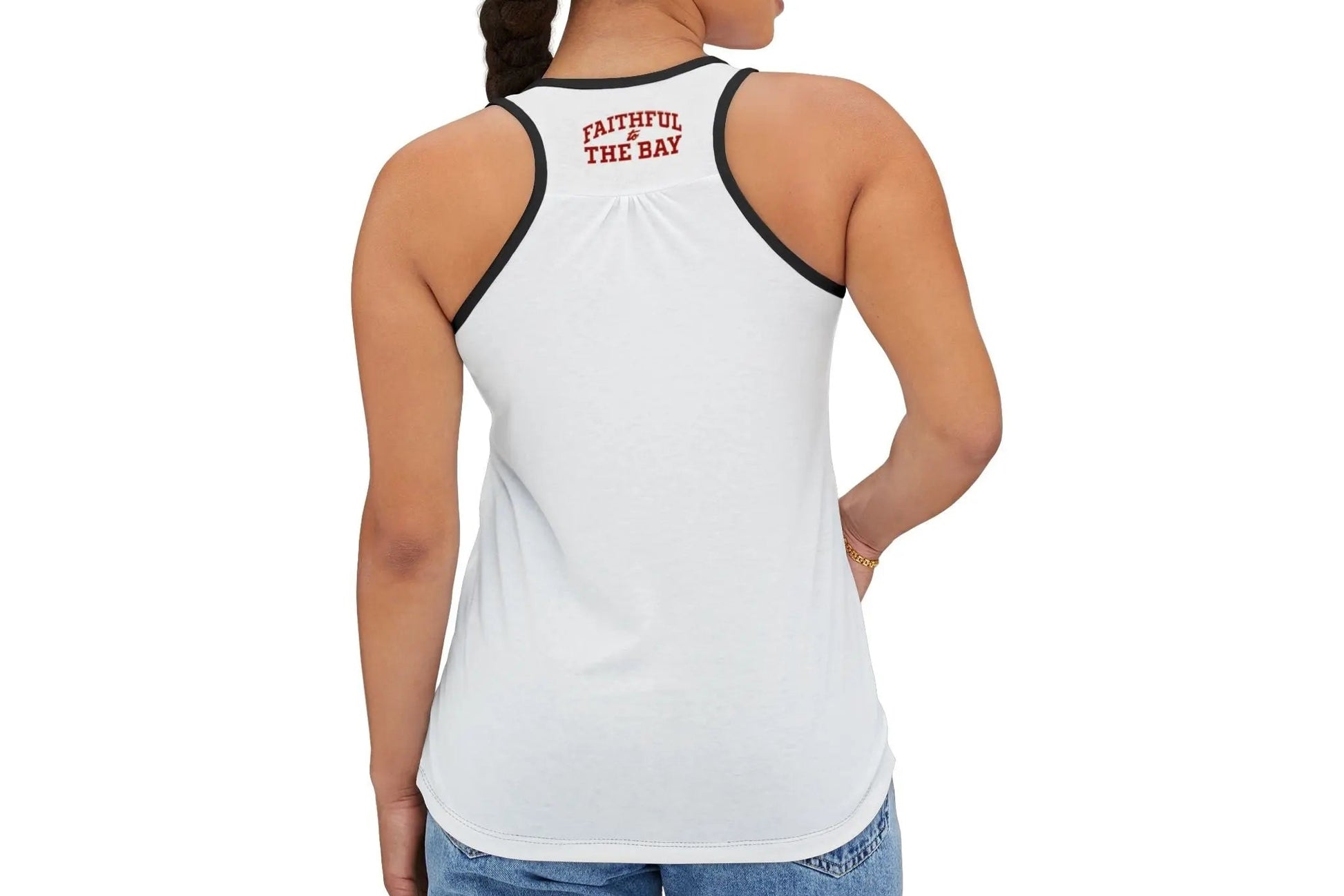 Nick Bosa Tank Top ,Sporty game day tank, Summer Apparel for Niner Fans, Nick Bosa women's tank The flirty crow