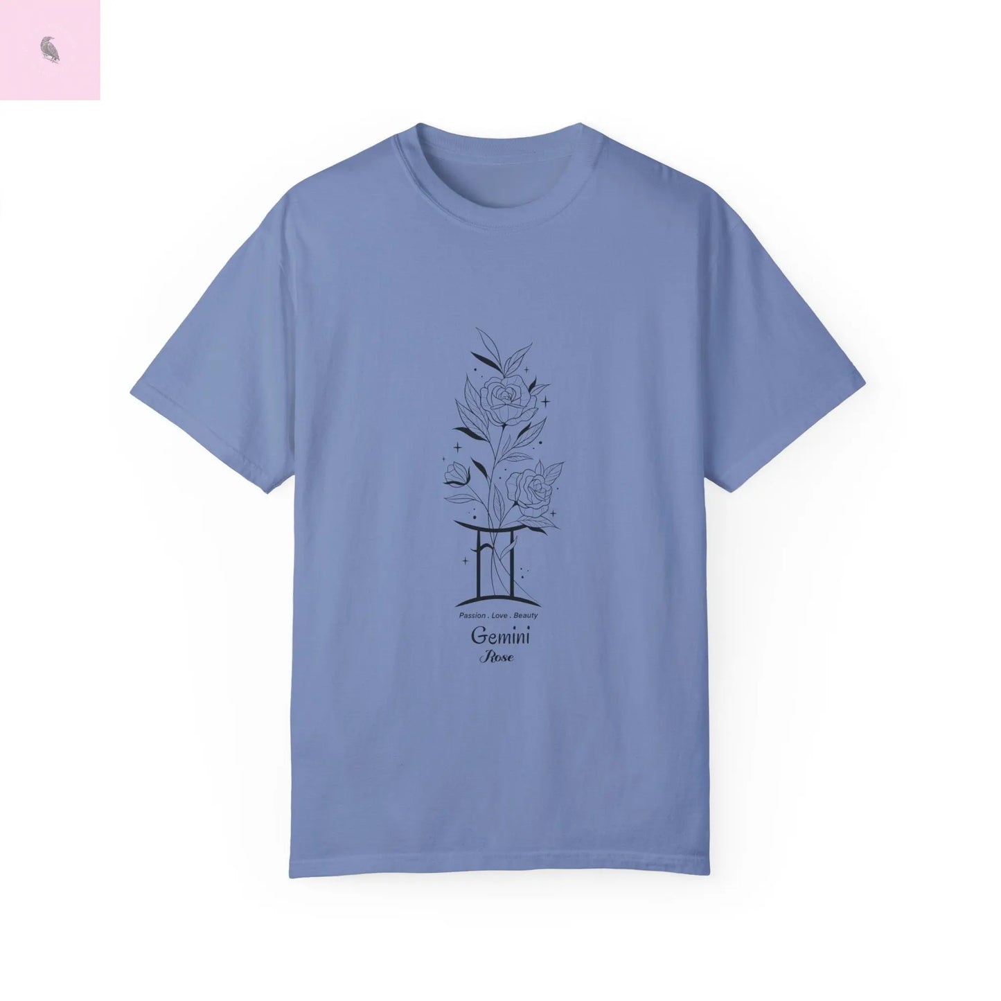 Gemini birth flower T-Shirt for Astrology Lovers The flirty crow