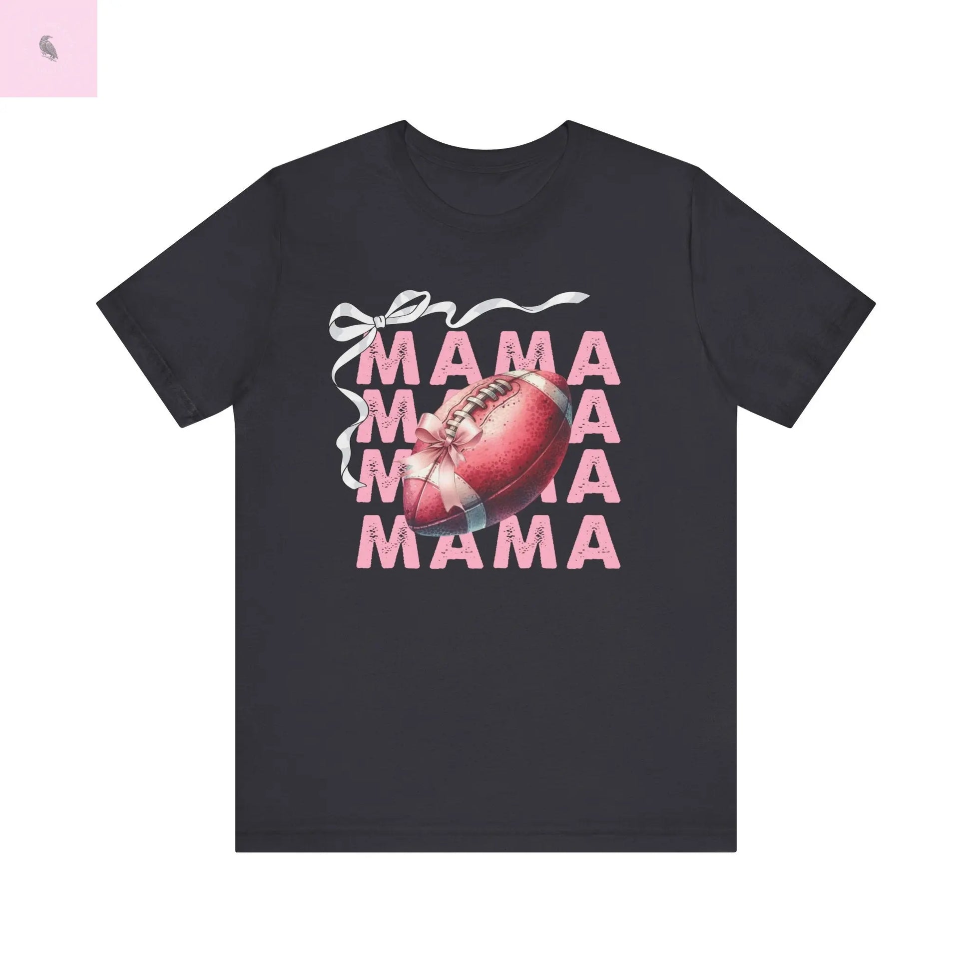 Football mama graphic soft cotton short sleeve quality printed  tee. Sports lover gift. the flirty crow