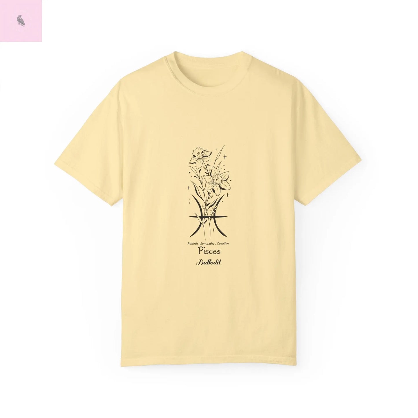 Pisces birth flower T-Shirt for Astrology Lovers Printify