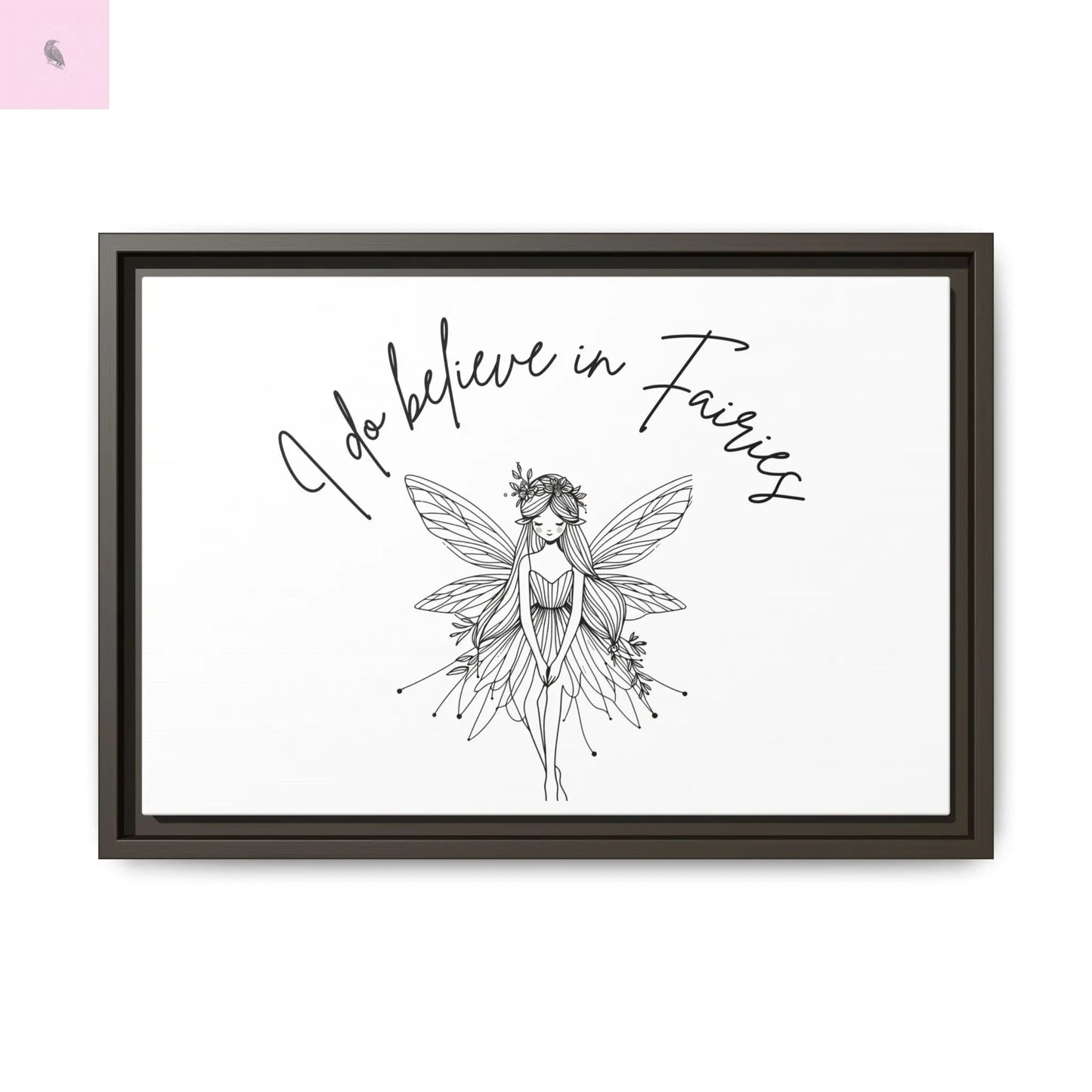 Fairies Canvas, Framed (Multi-color) - The flirty crow