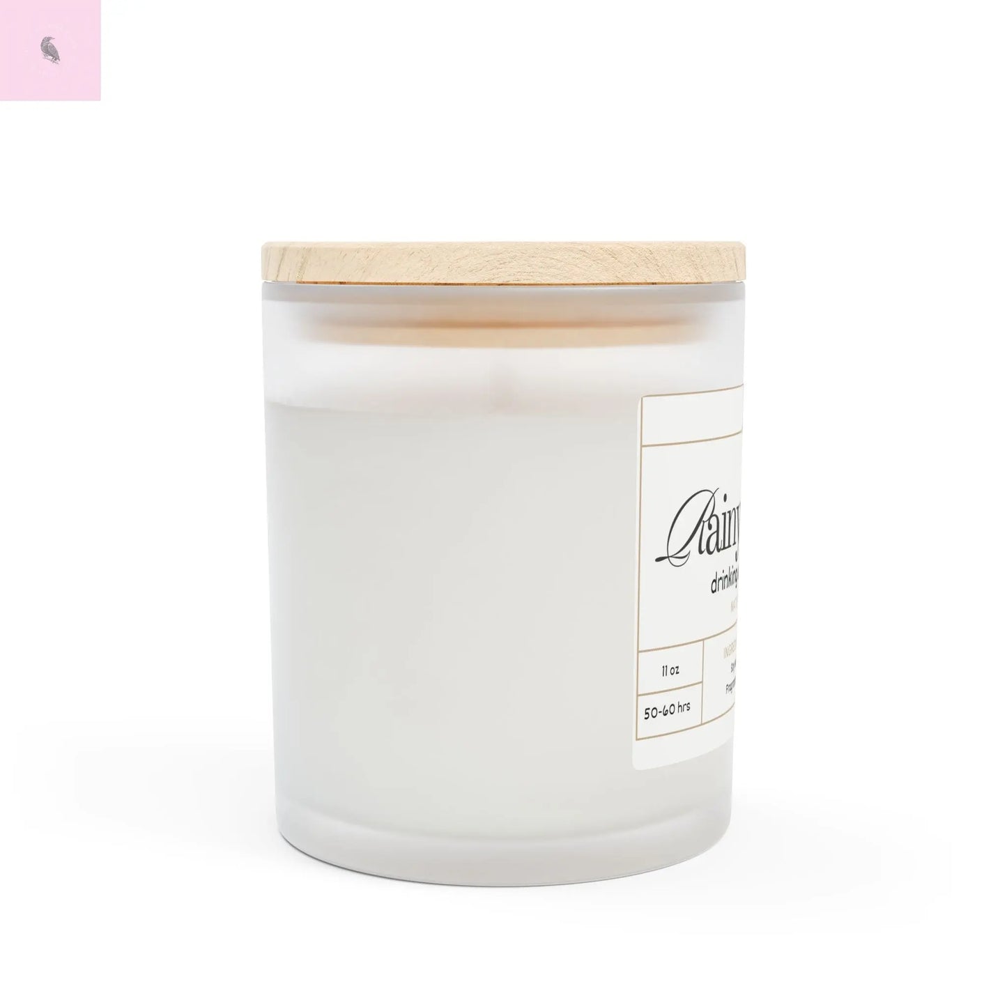Dog and Rain and Wine Lovers Candle the flirty crow