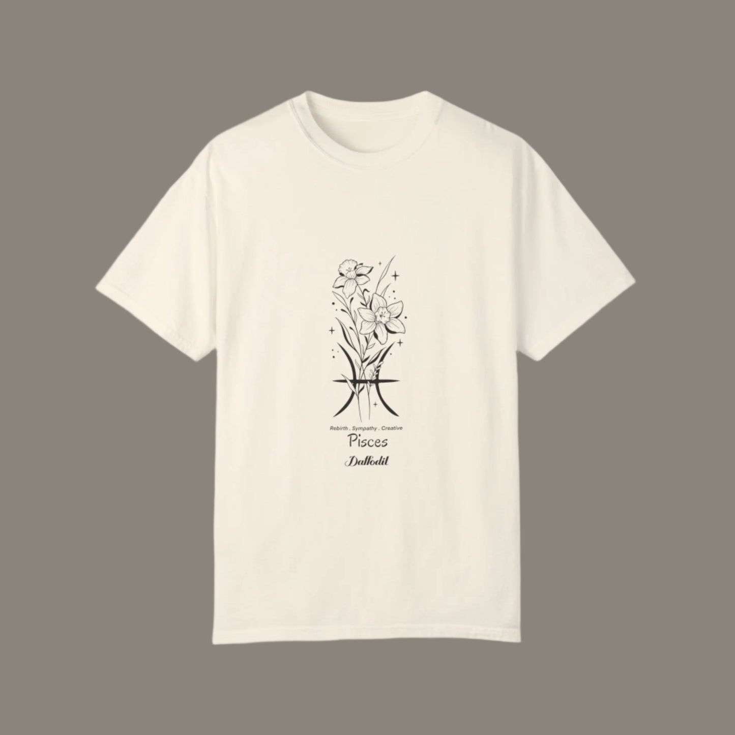 Pisces birth flower T-Shirt for Astrology Lovers Printify