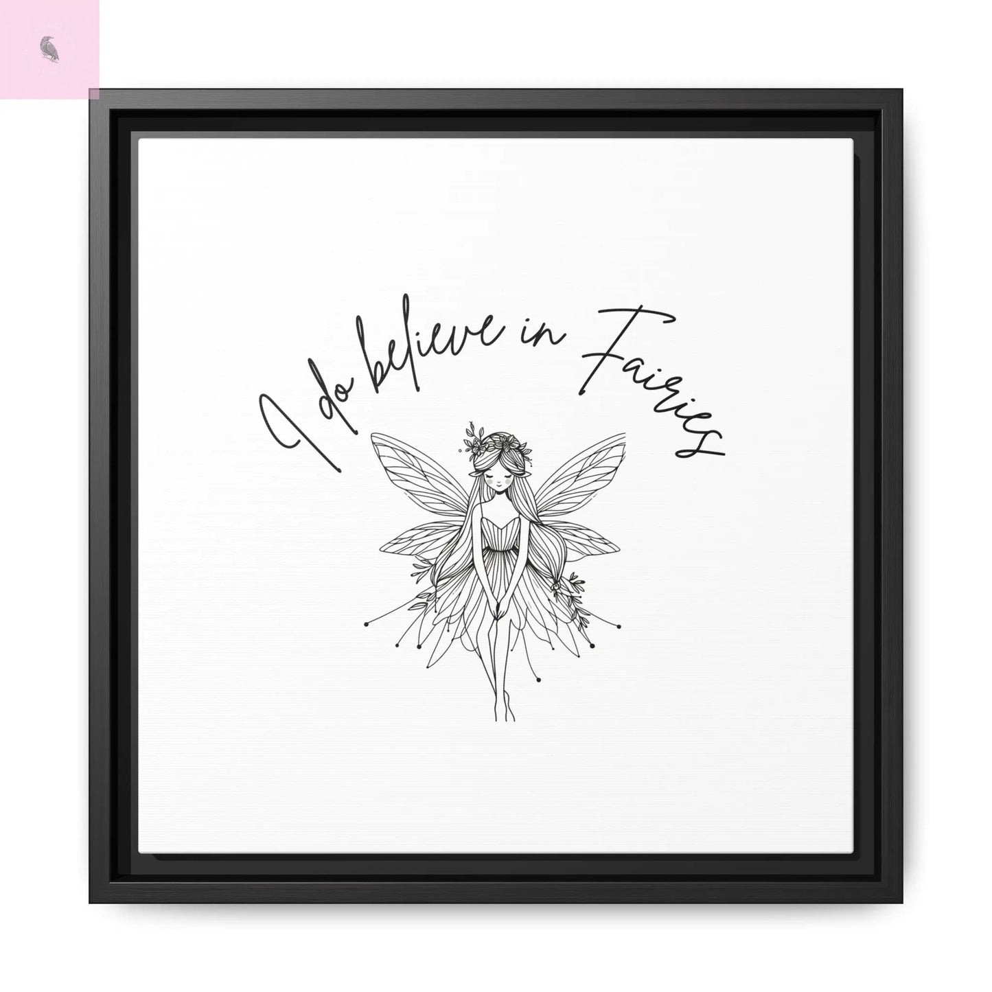 Fairies Canvas, Framed (Multi-color) - The flirty crow