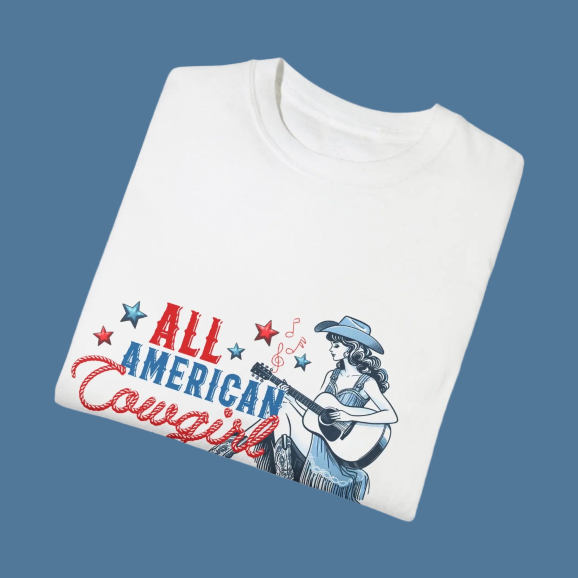 All American Cowboy Unisex  T-shirt The flirty crow