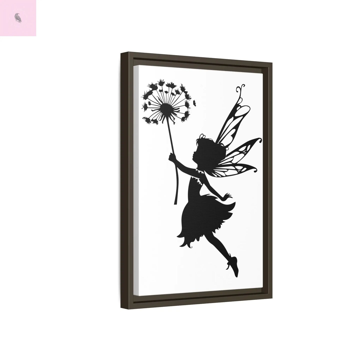Framed canvas Fairy Silhouette Wall Art, Fairy lover Home Decor, Whimsical Framed Canvas, Fairy Gift, Kids Room Decoration, Nursery Art The flirty crow