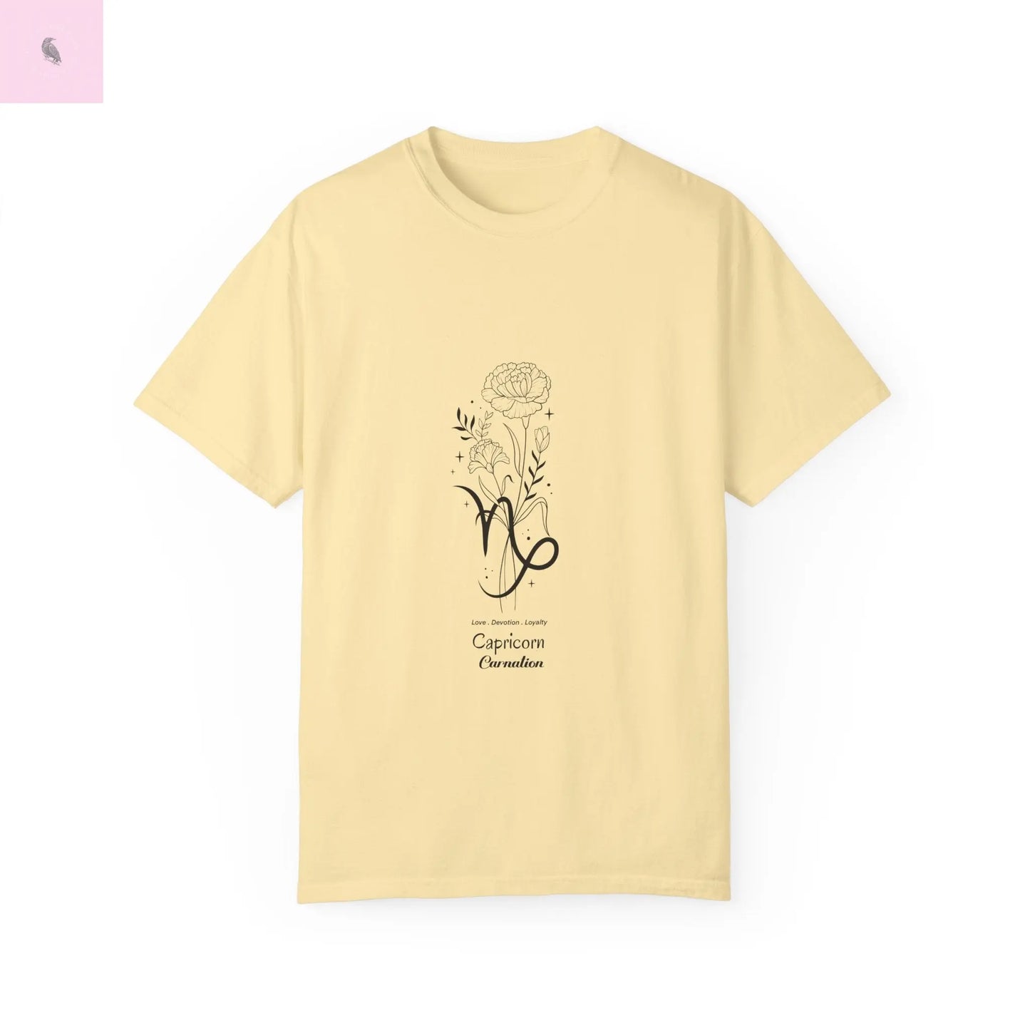 Capricorn birth flower T-Shirt for Astrology Lovers Printify