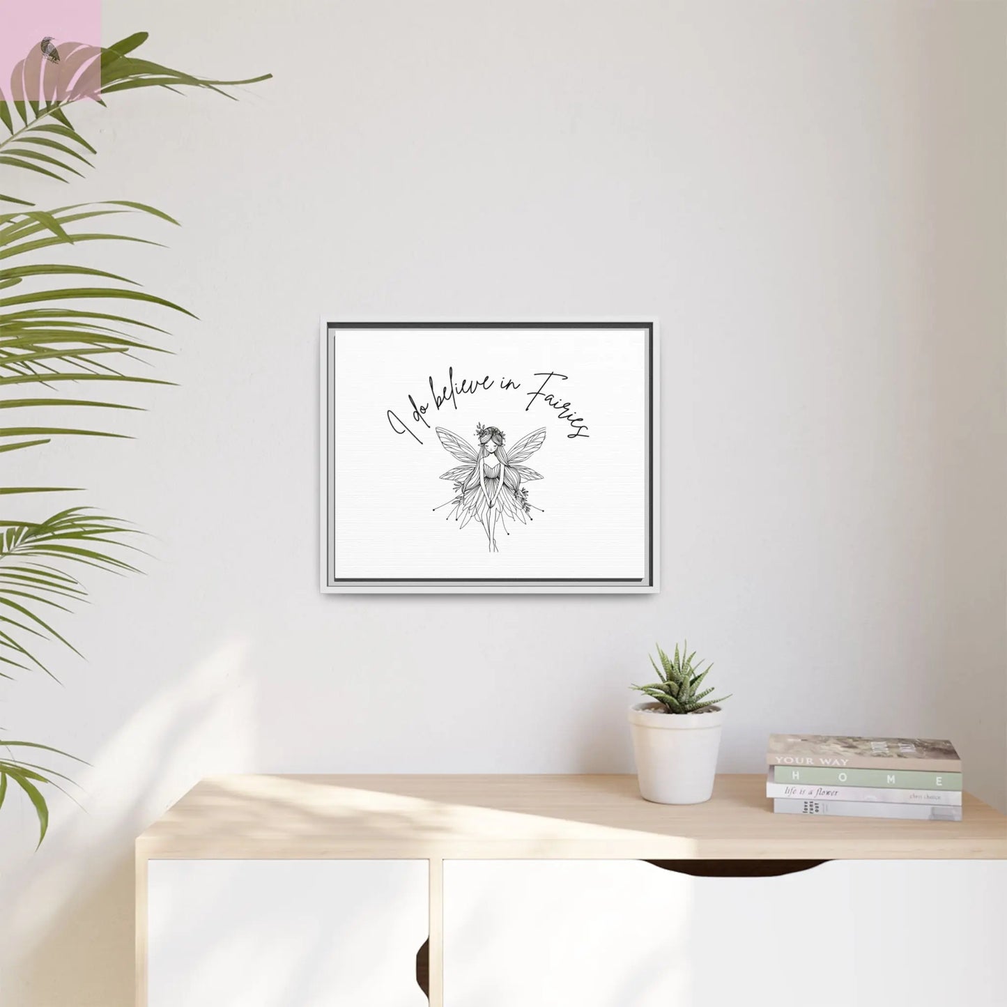 Fairies Canvas, Framed (Multi-color) - The flirty crow