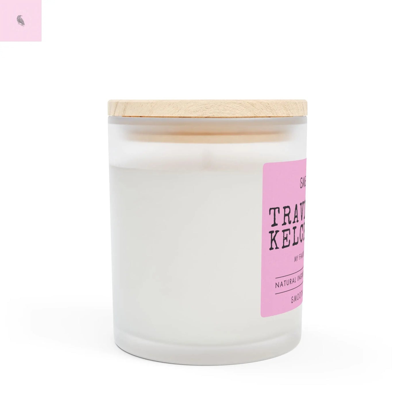 Frosted Glass Kansas City football lovers Candle The flirty crow