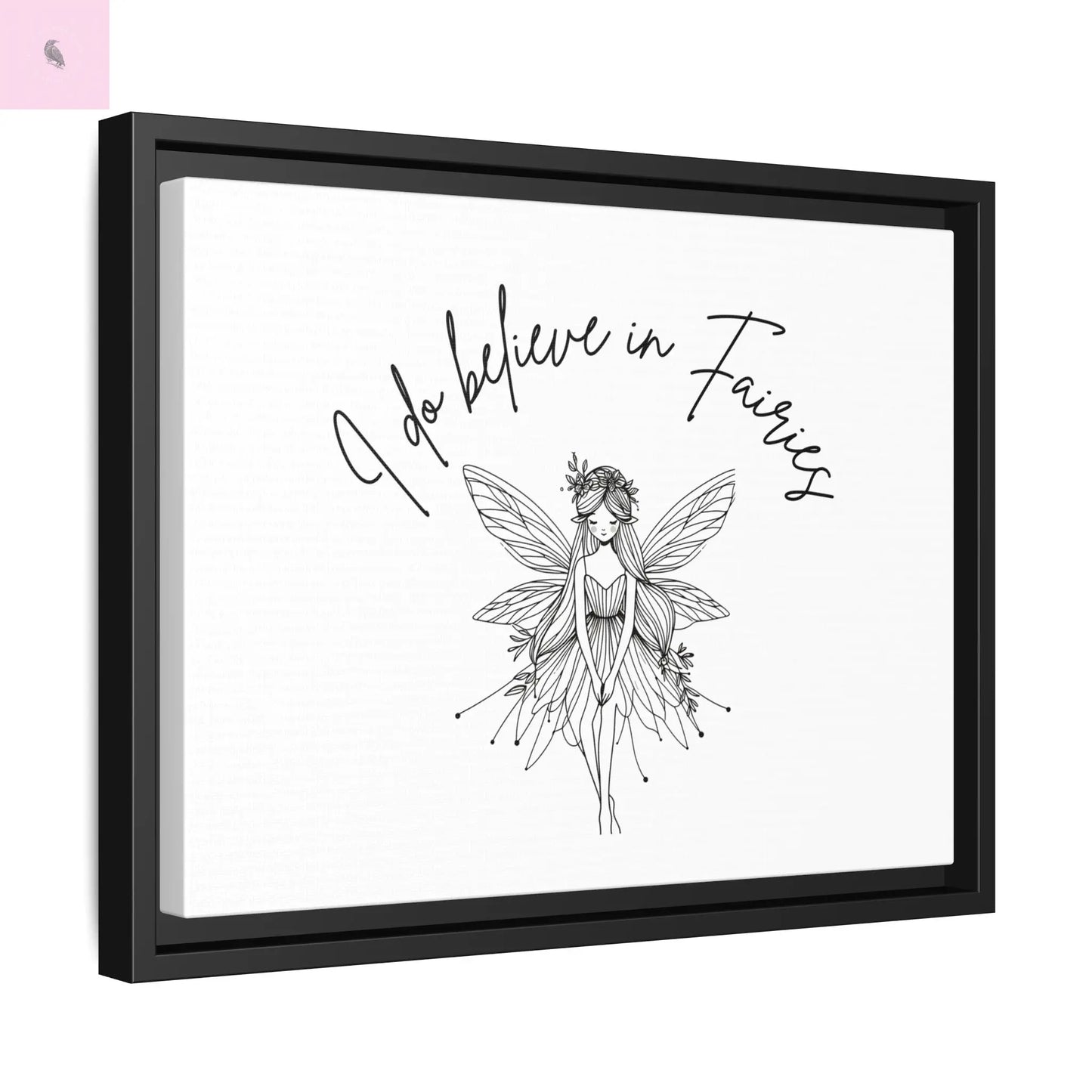 Fairies Canvas, Framed (Multi-color) - The flirty crow
