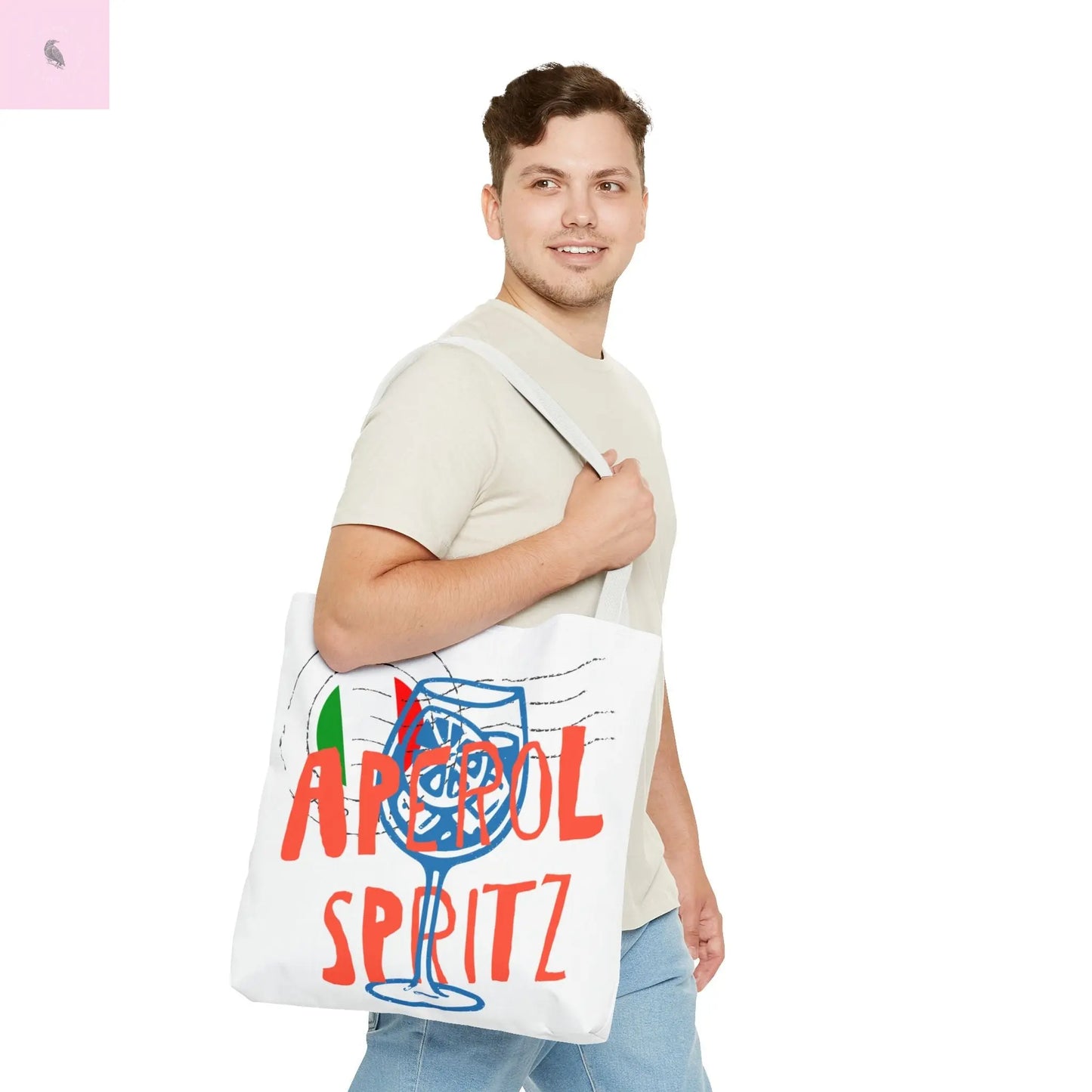 Aperol Spritz Tote Bag, Stylish Beach Bag, Summer Accessory, Gift for Cocktail Lovers, Travel Bag, Fun Party Tote The flirty crow
