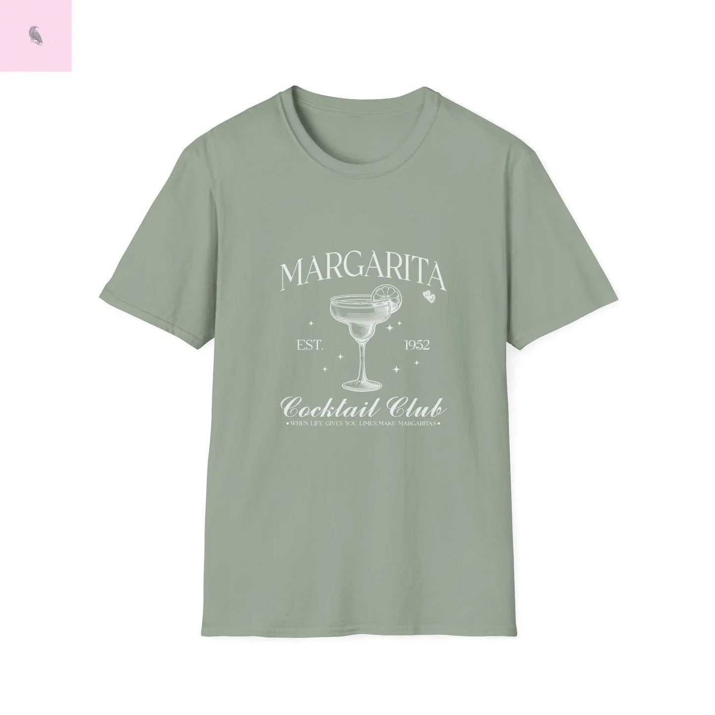 Margarita lovers Softstyle cotton T-Shirt the flirty crow