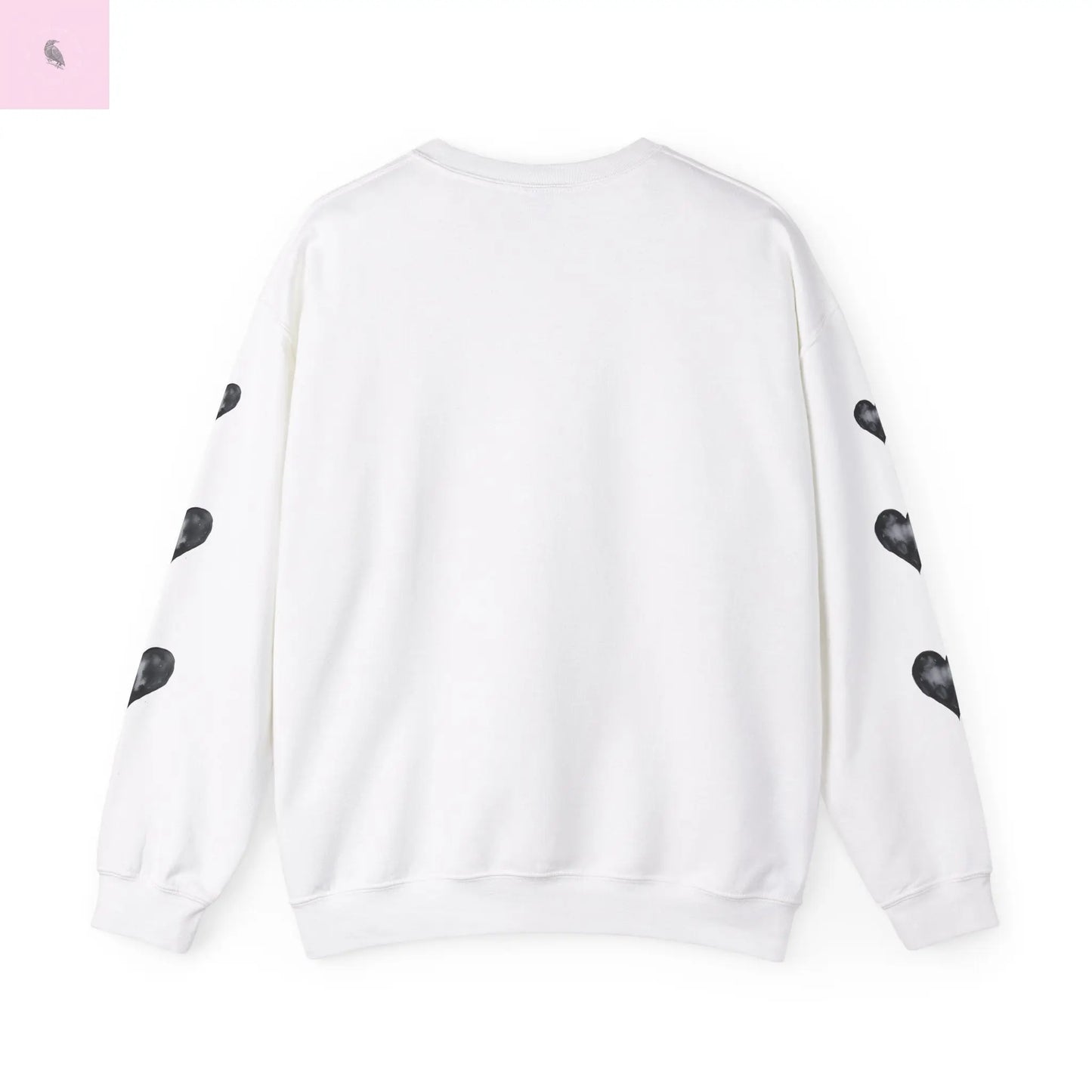 Art + love trendy Heart Sweatshirt the flirty crow