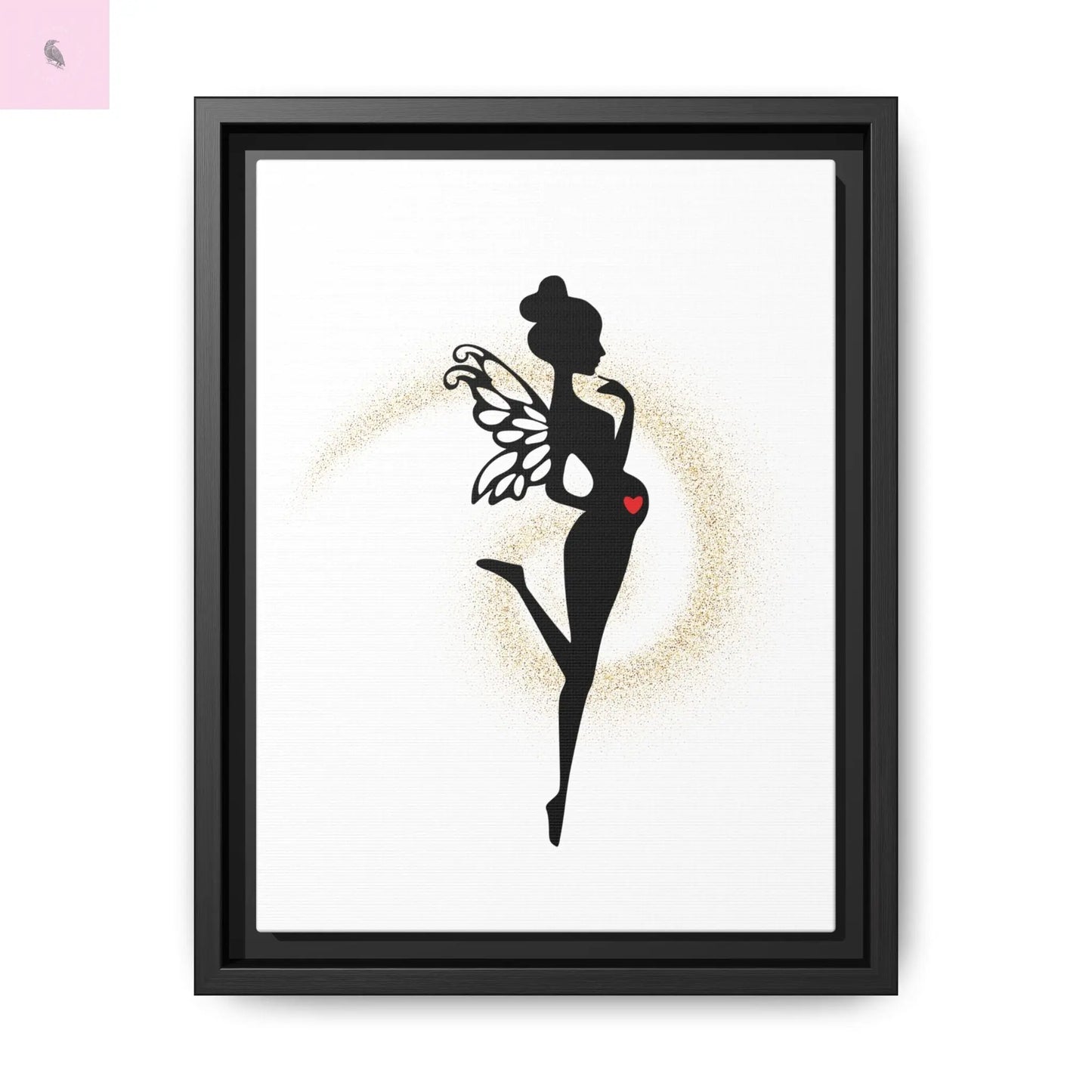 Framed Fairy Art Print - Enchanting Decor for Expecting Mothers, Baby Shower Gift, Elegant Nursery Wall Art, Whimsical Home Accent Printify