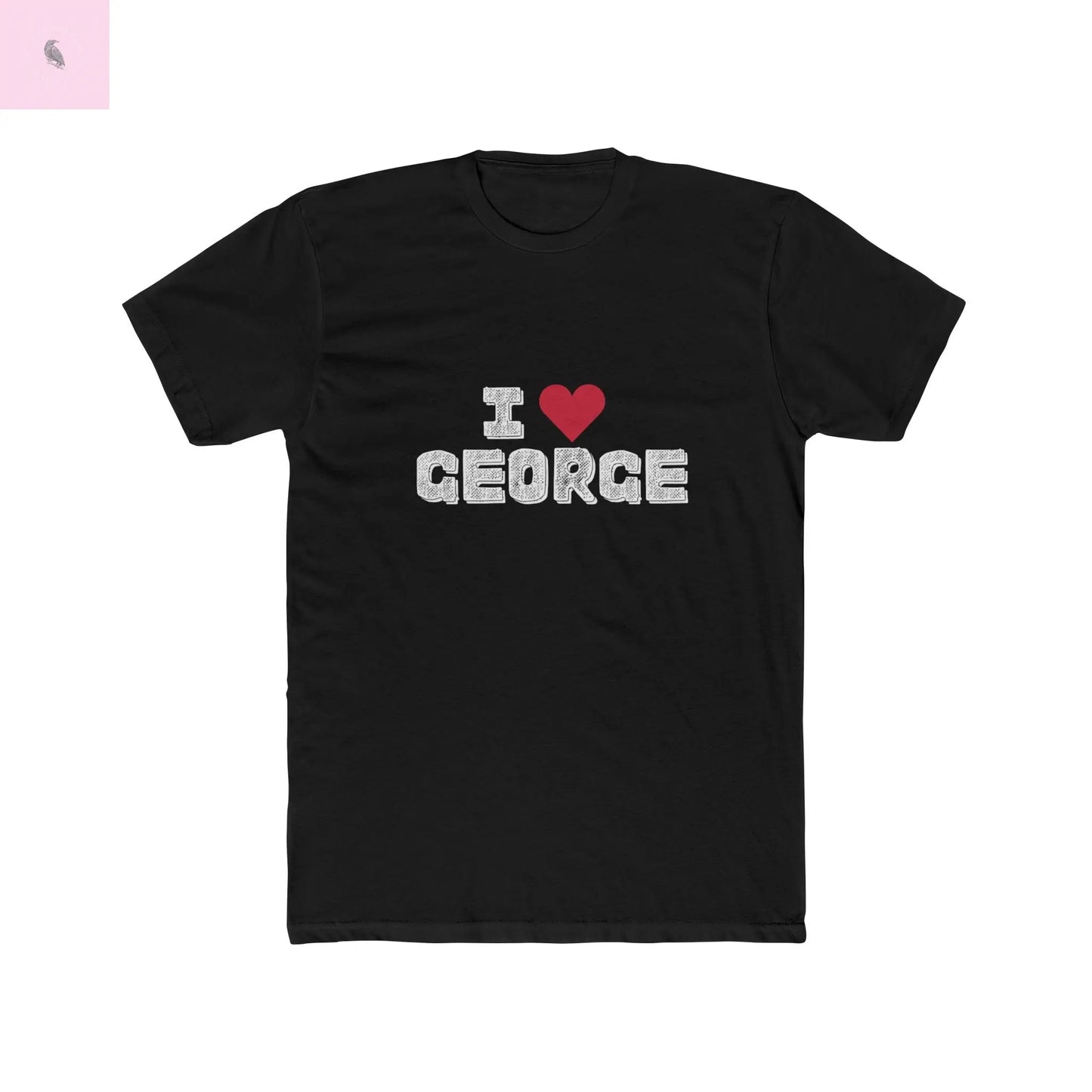 I love George Kittle Cotton Tee, Unisex George Kittle Shirt, Casual Everyday Game shirt, Gift for Him/Her, 49er fan Top, Printify