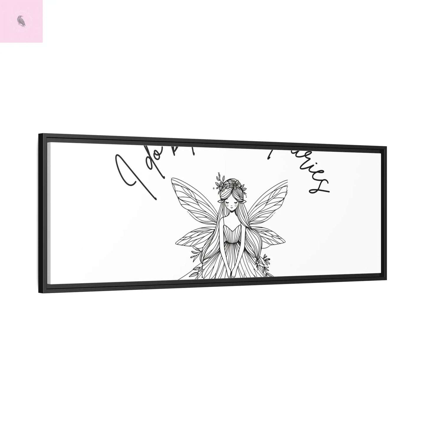 Fairies Canvas, Framed (Multi-color) - The flirty crow