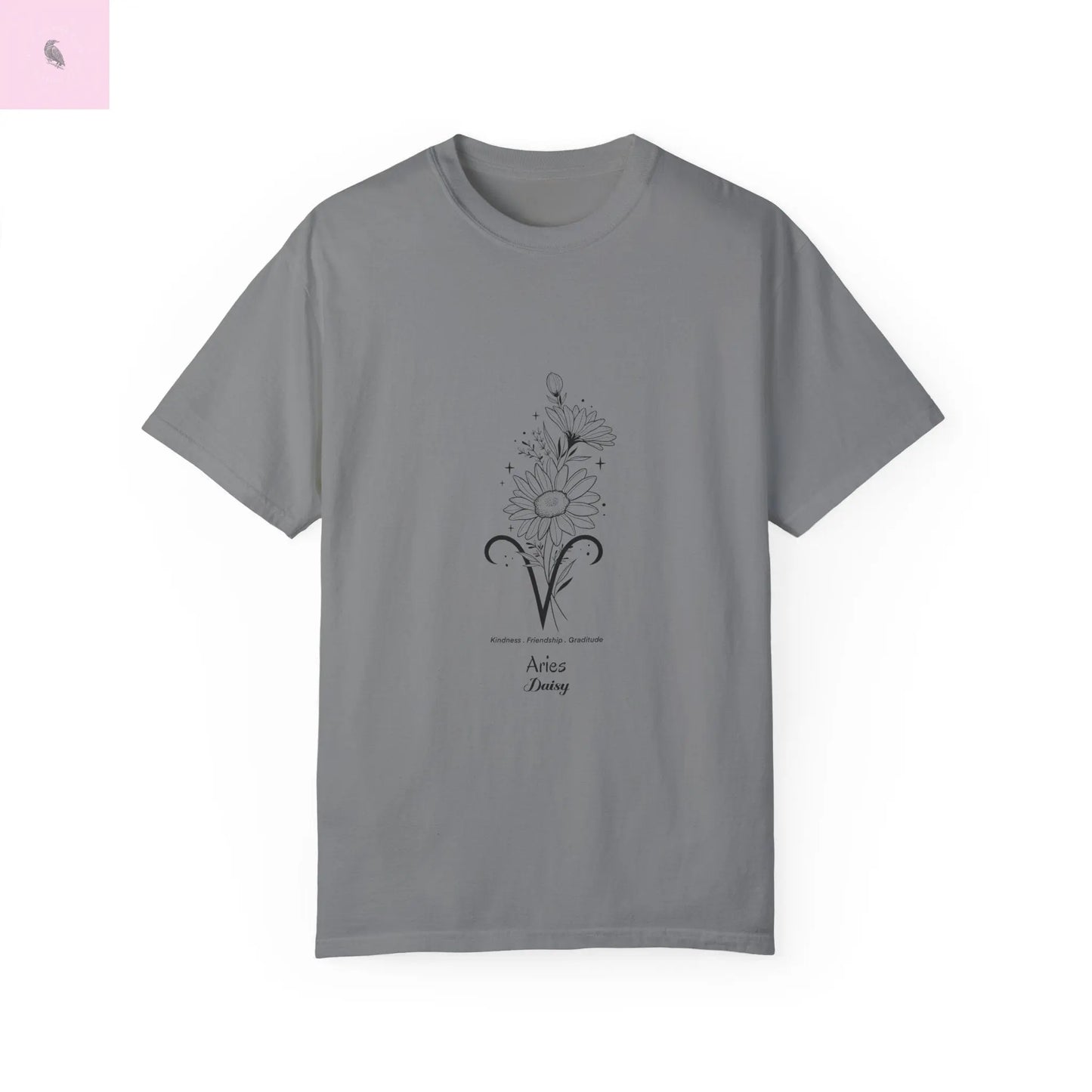 Aries birth flower T-Shirt for Astrology Lovers Printify