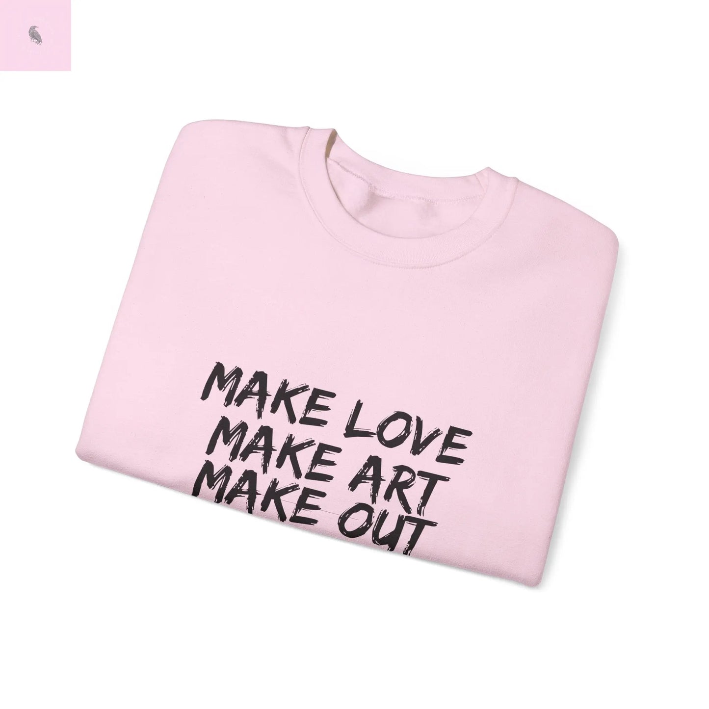 Art + love trendy Heart Sweatshirt the flirty crow