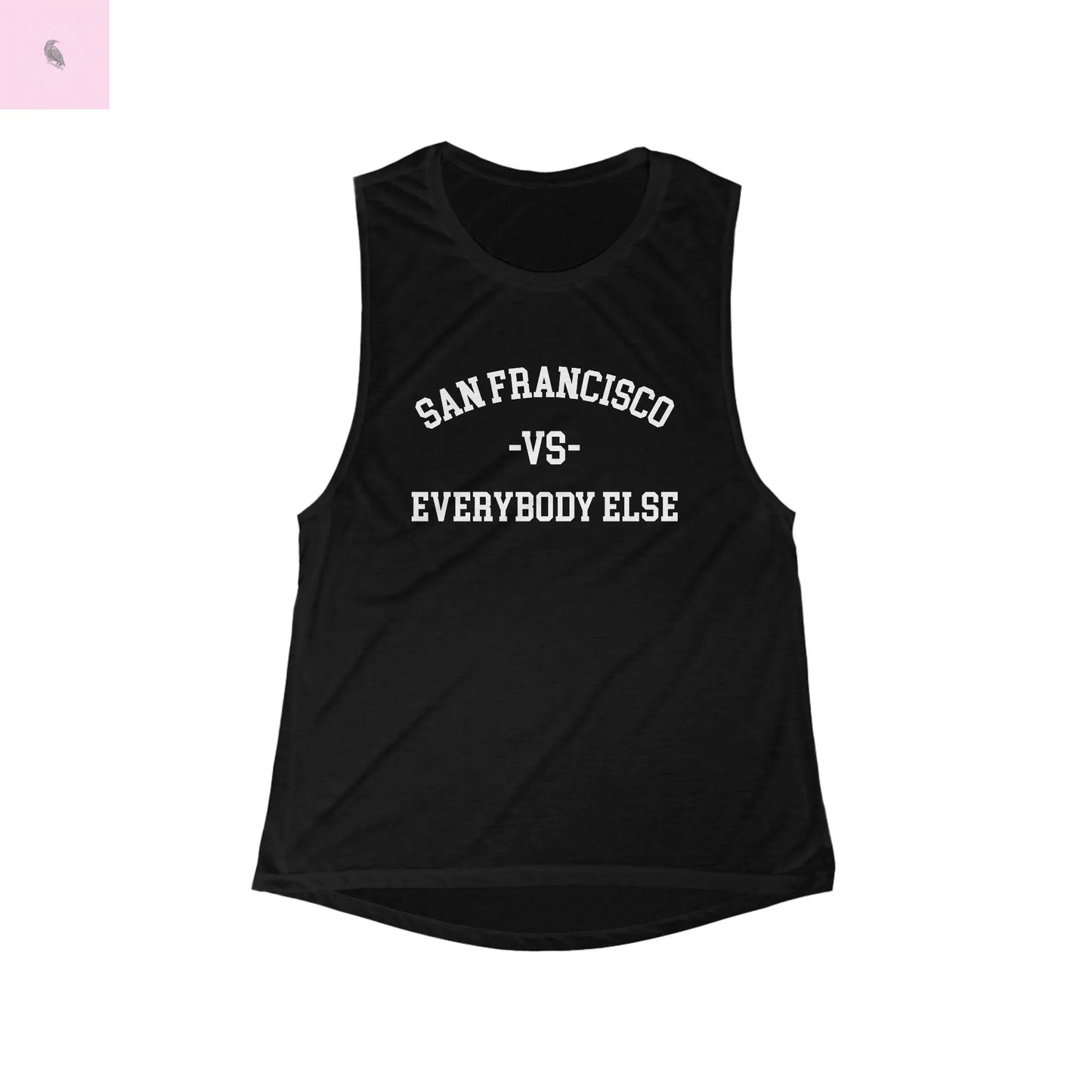 San Francisco vs. Everybody Else Muscle Tank, Casual Summer Top, Athletic Wear, Gift for Sports Fans, Relaxed Fit Gym Shirt Printify