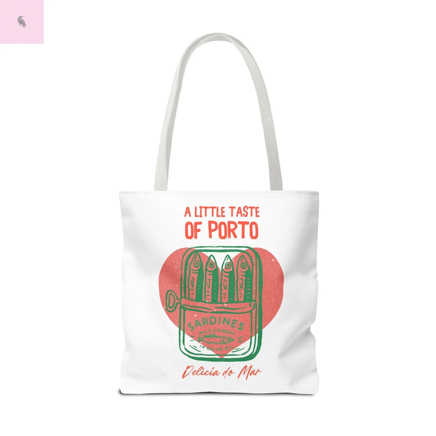 Porto-Inspired Tote Bag, Eco-Friendly Shopping Bag, Travel Tote, Gift for Food Lovers, Beach Bag, Everyday Carryall the flirty crow