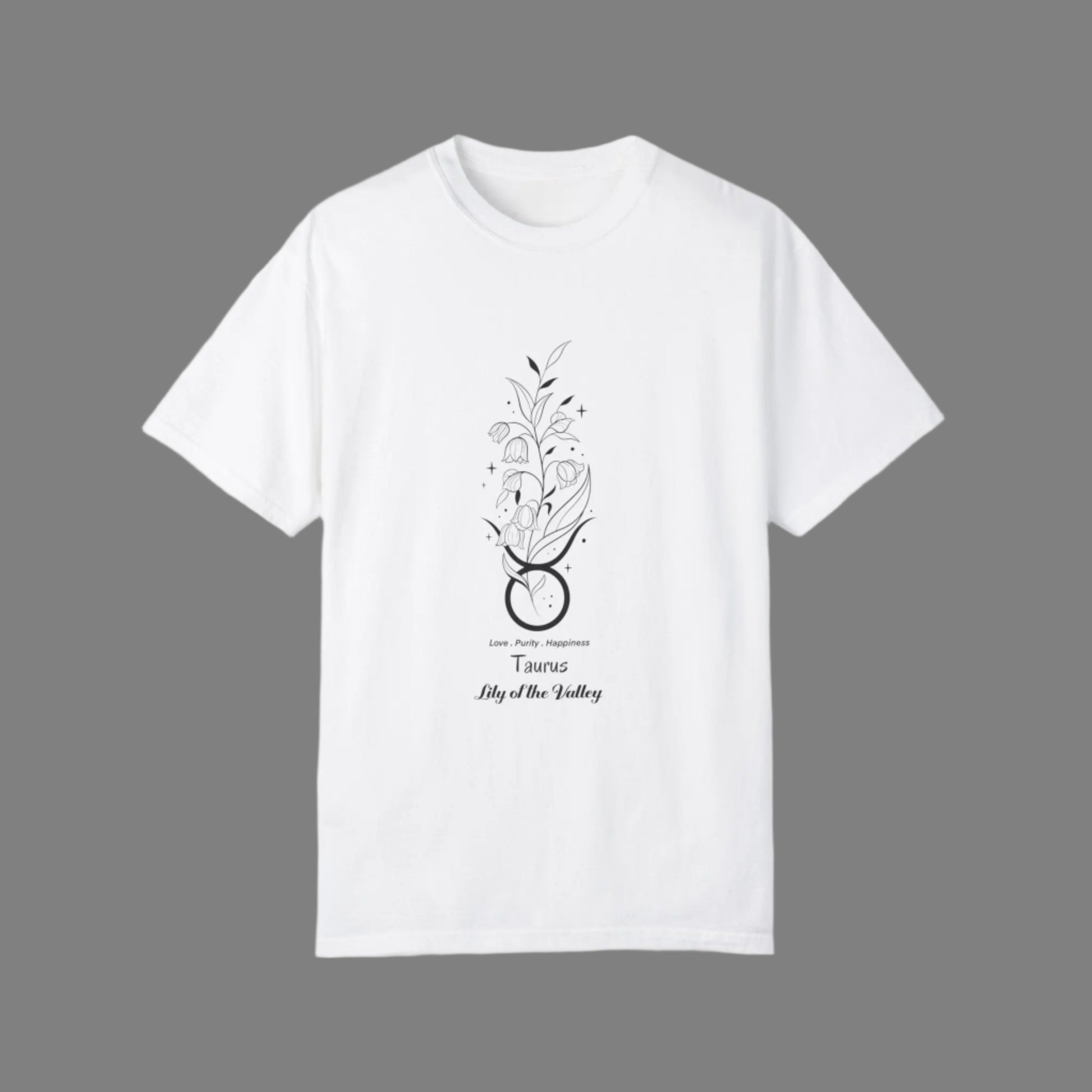 T-Shirt - Taurus Birthday Flower Unisex  Tee The flirty crow
