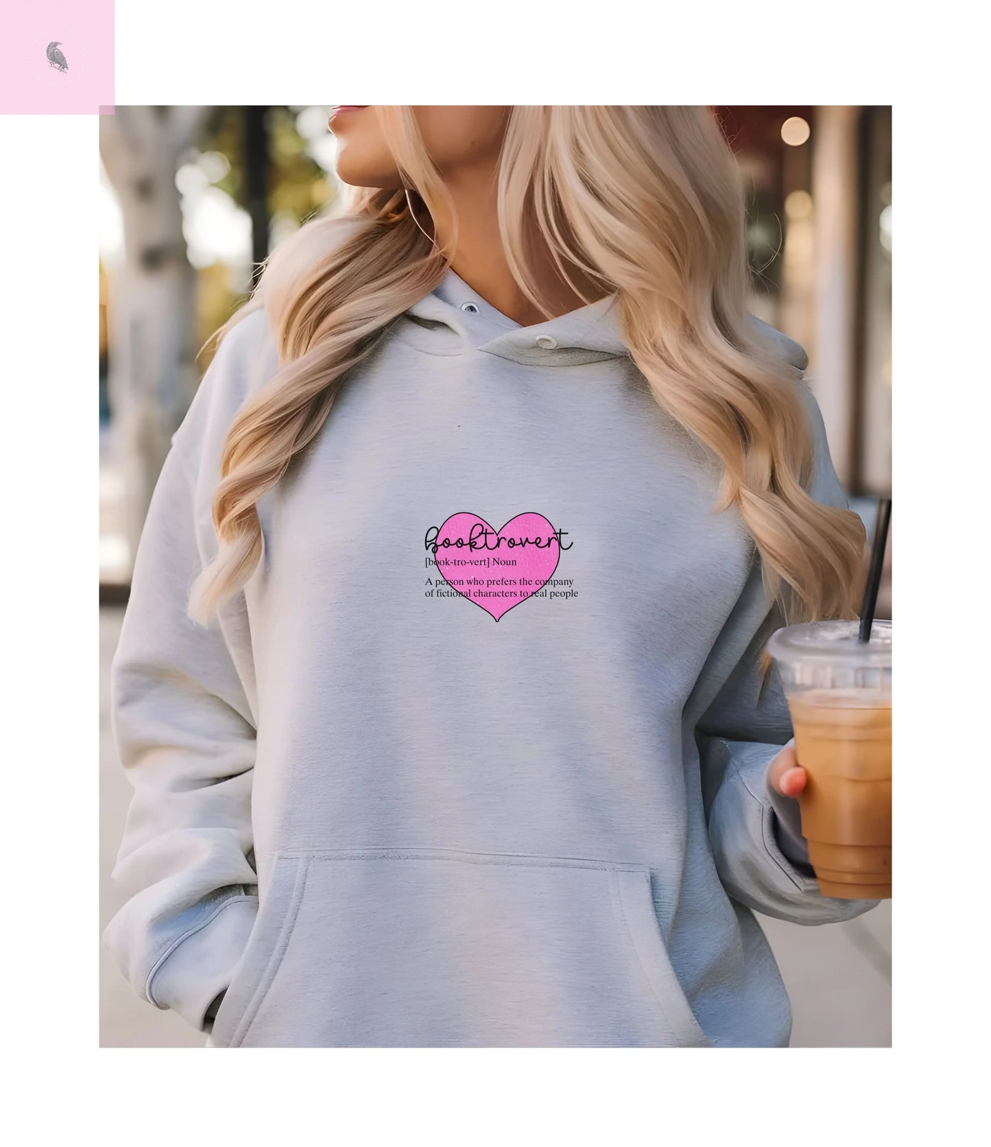 Book Lovers Hooded Sweatshirt, Booktrovert Gift for Readers, reading lovers hoodie, book club sweatshirt Printify